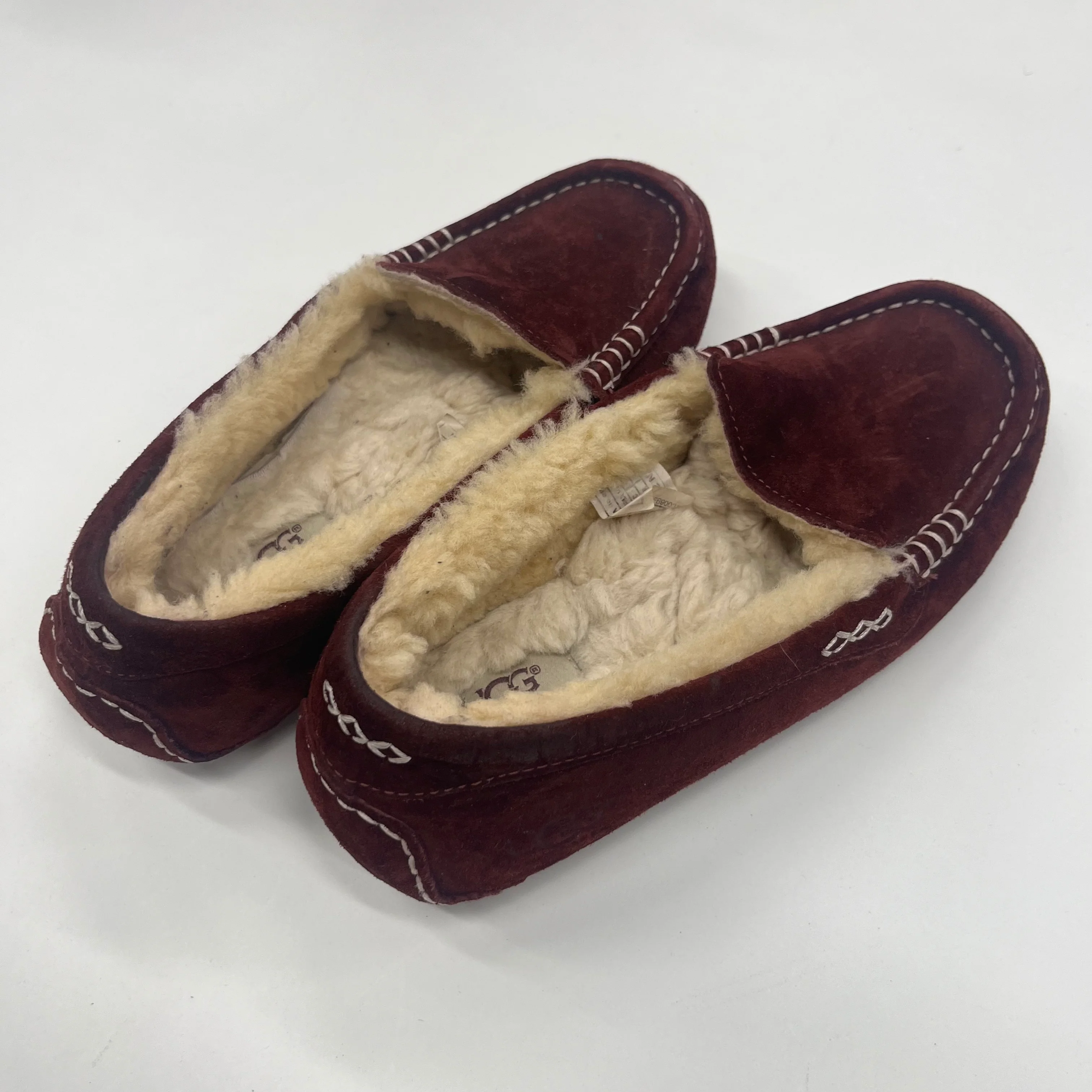 Burgundy Shoes Flats Espadrille Ugg, Size 6 - Image 2