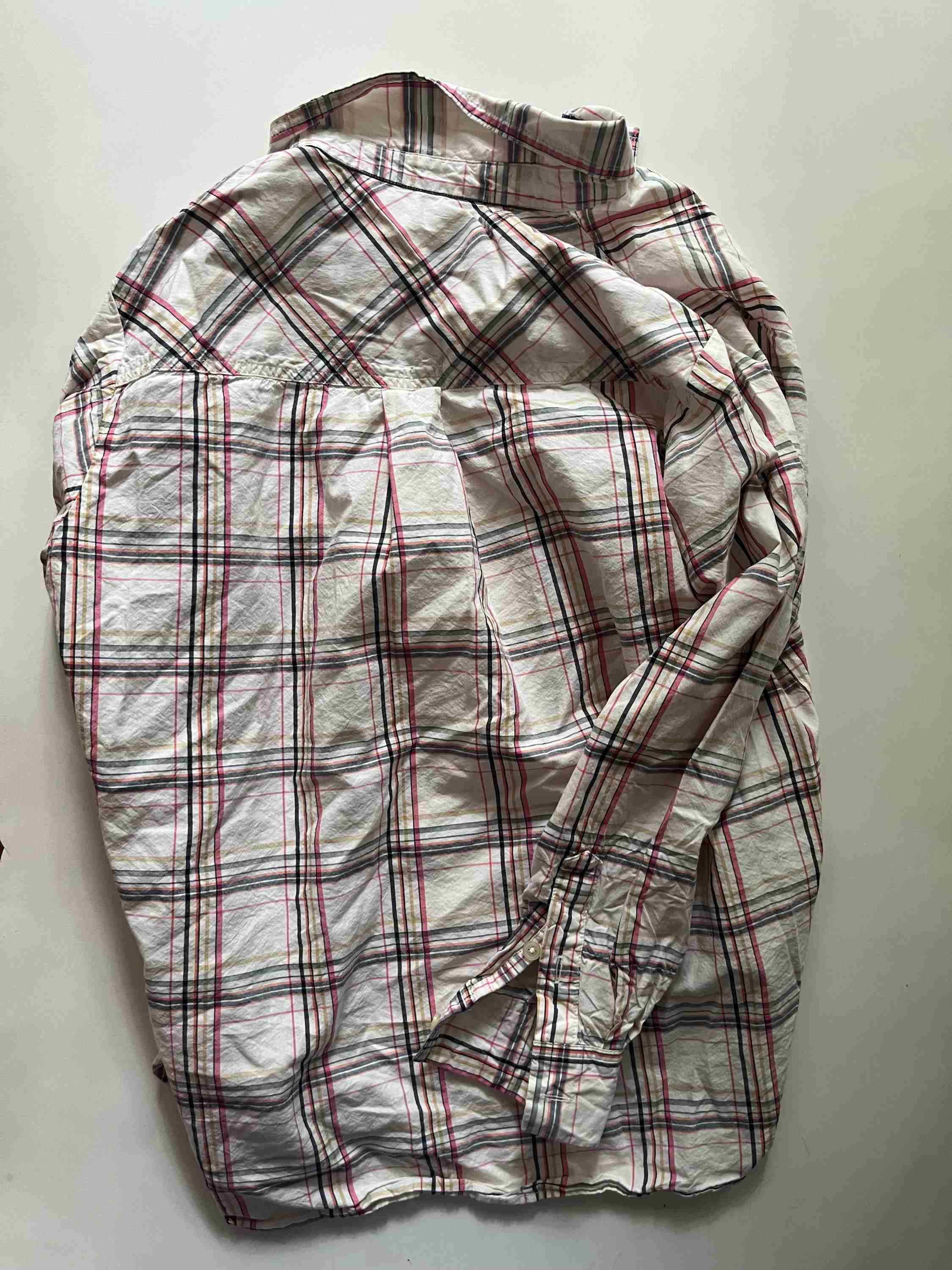 Plaid Blouse Long Sleeve Loft, Size Xs - Image 2