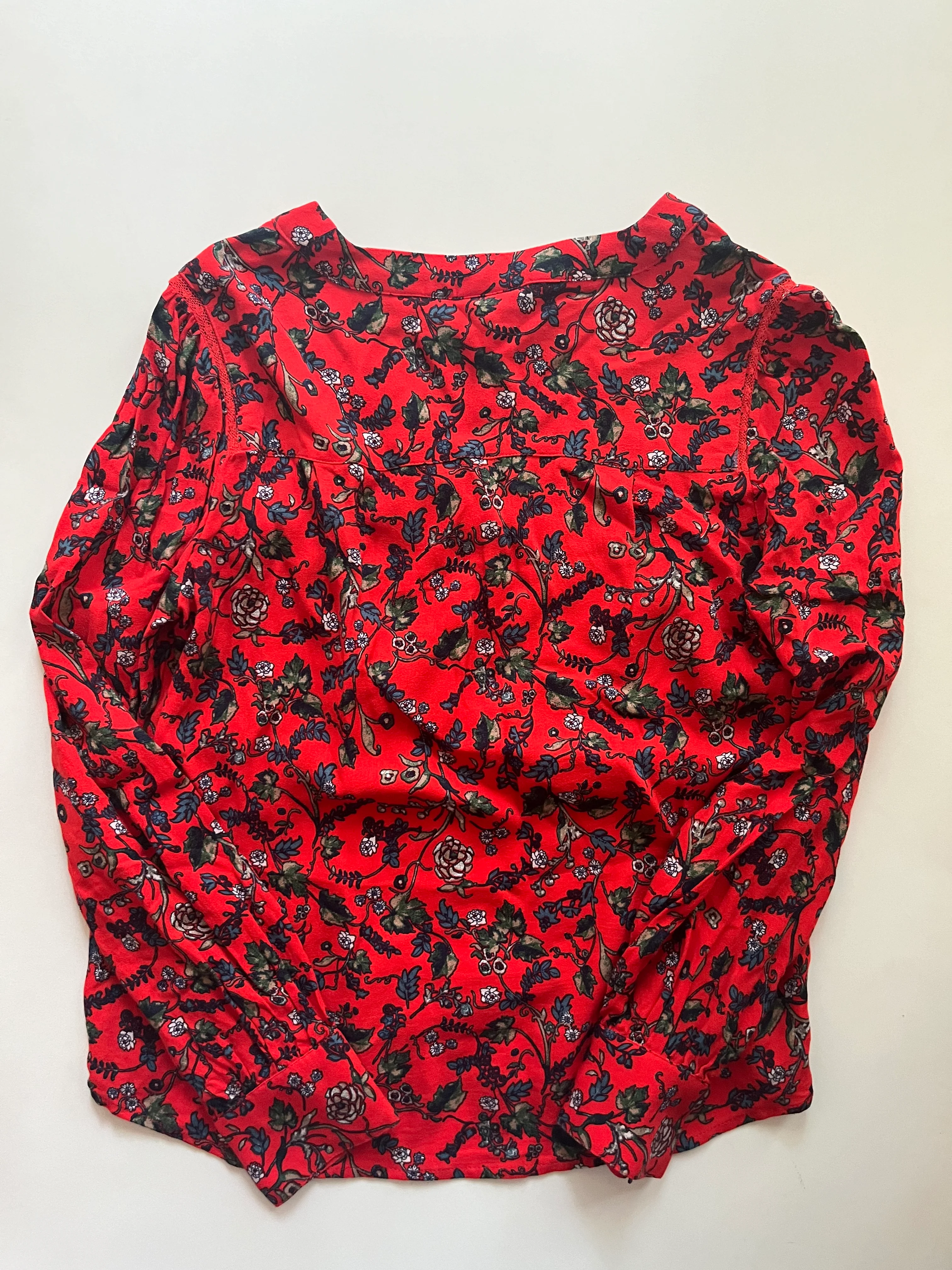 Floral Blouse Long Sleeve Hinge, Size S - Image 2