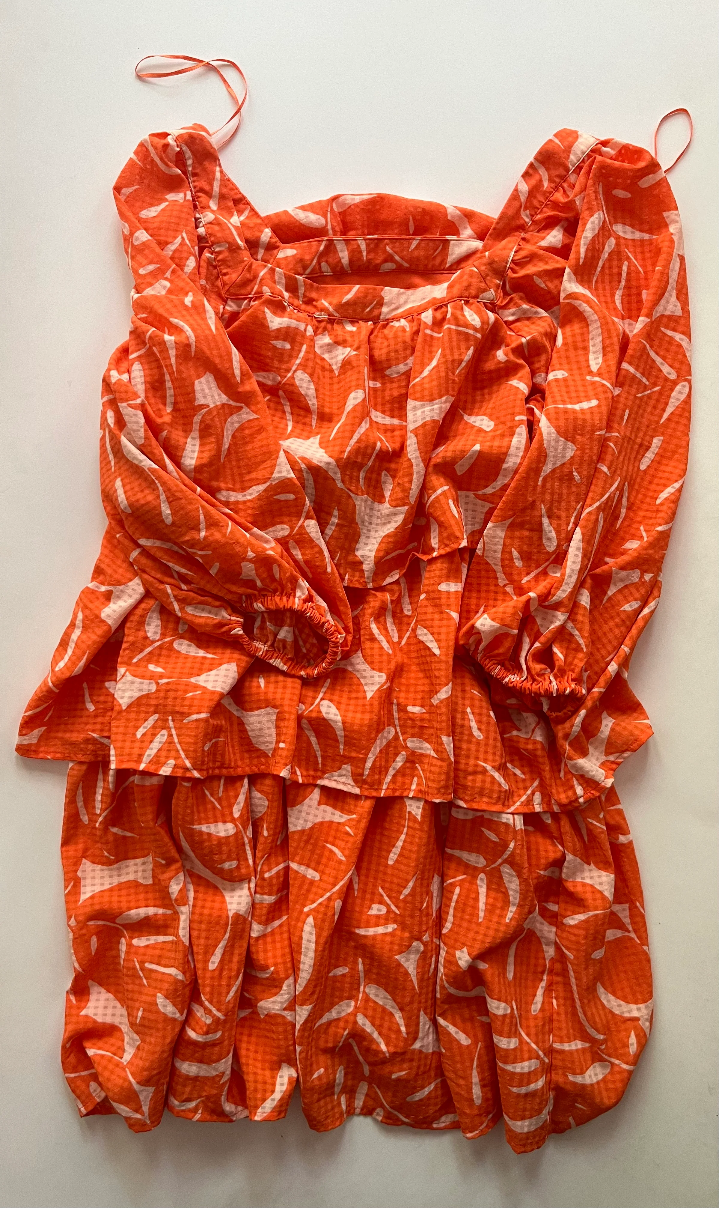 Dress Casual Midi By Who What Wear In Orange, Size: M - Image 2