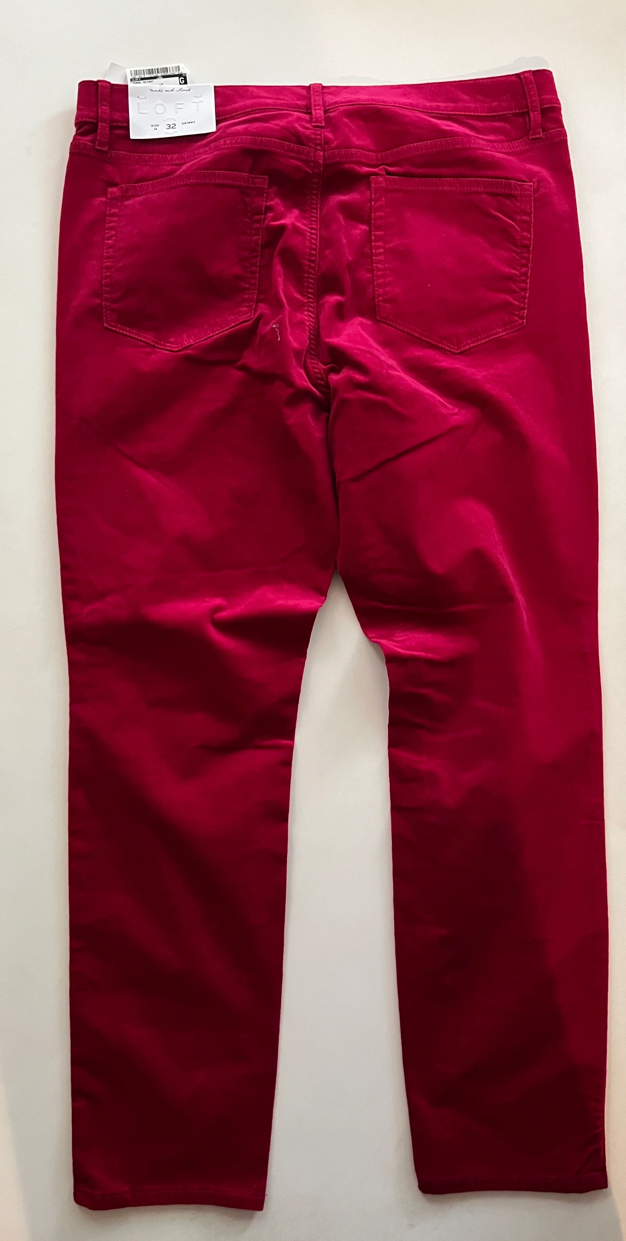 Pink Jeans Skinny Loft, Size 14 - Image 2