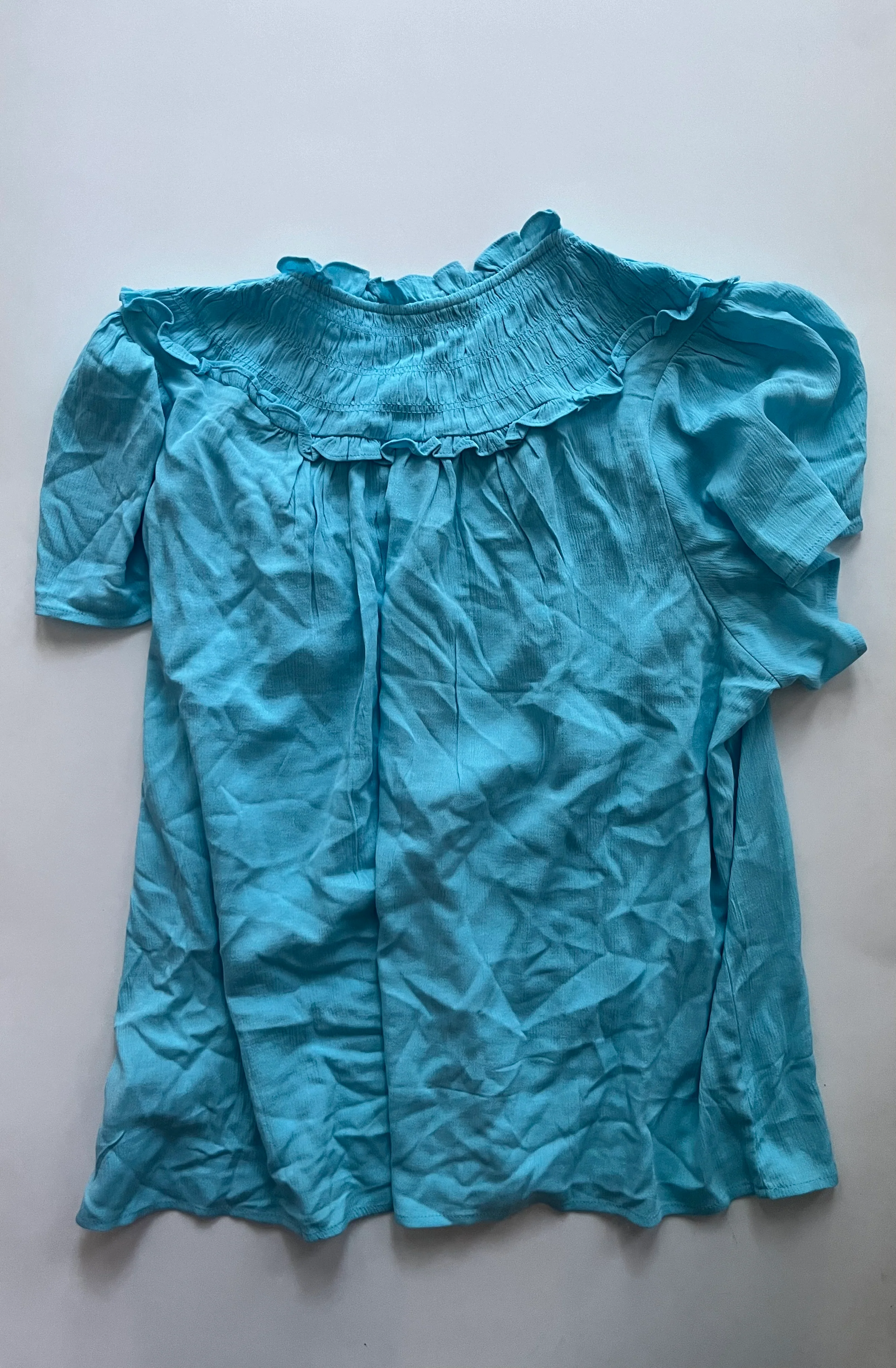 Blue Blouse Short Sleeve Torrid, Size 1x - Image 2