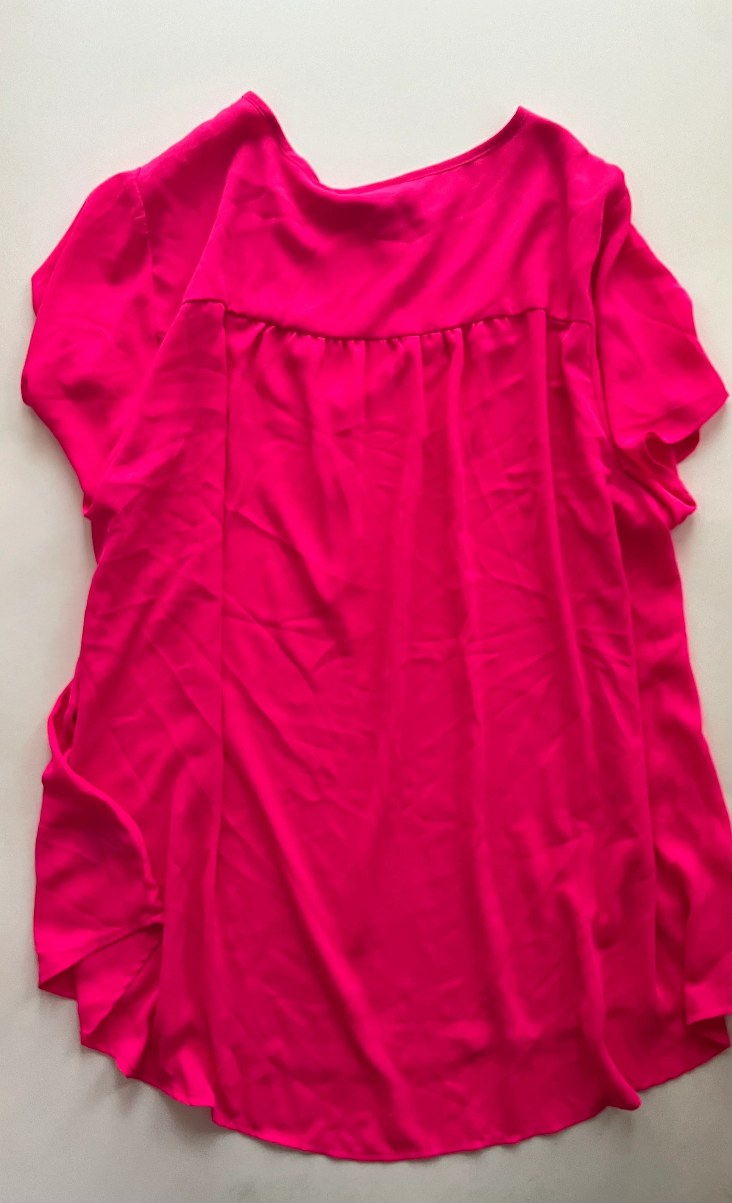 Pink Blouse Short Sleeve Torrid, Size 2x - Image 2