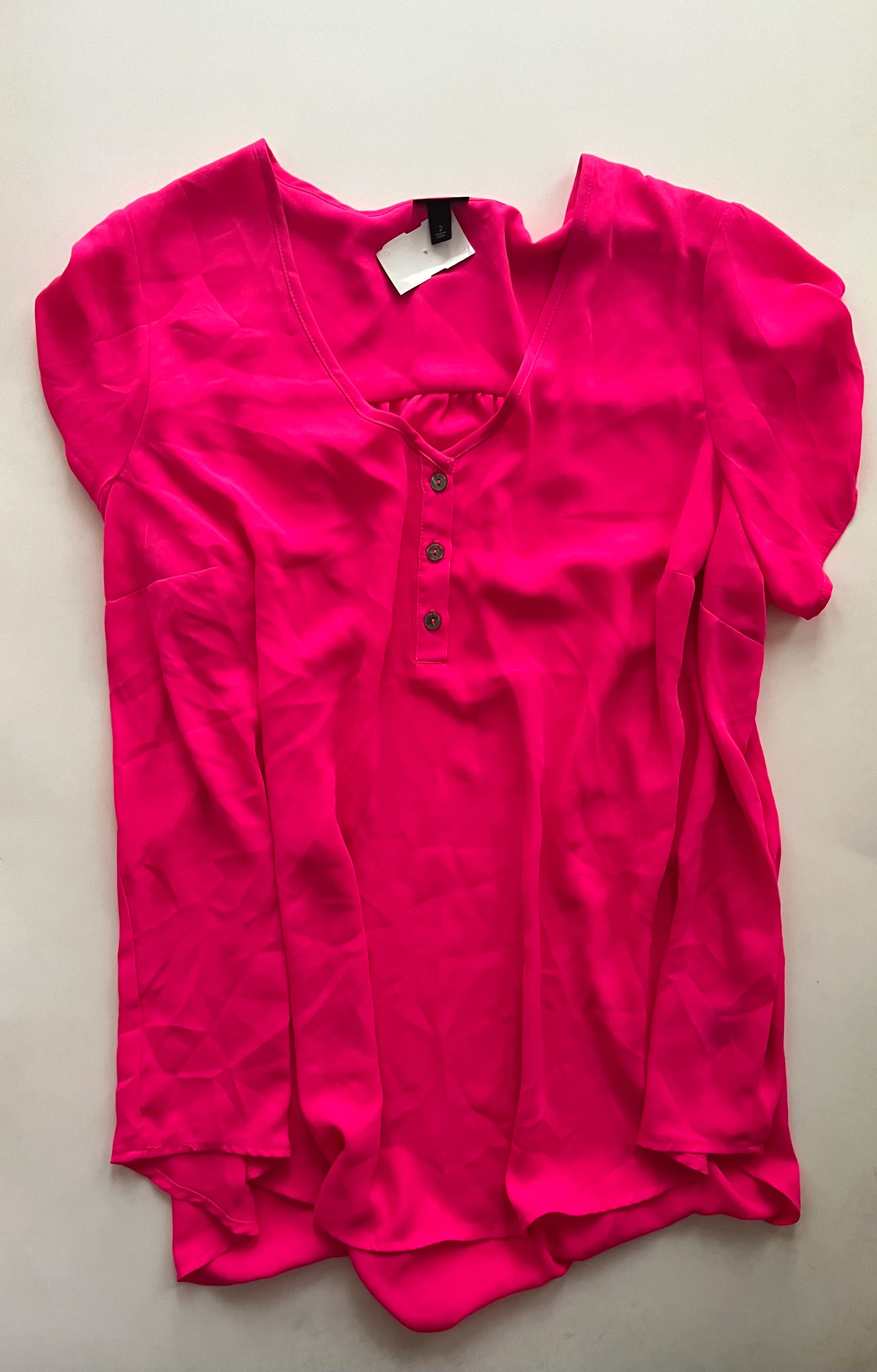 Pink Blouse Short Sleeve Torrid, Size 2x - Image 1