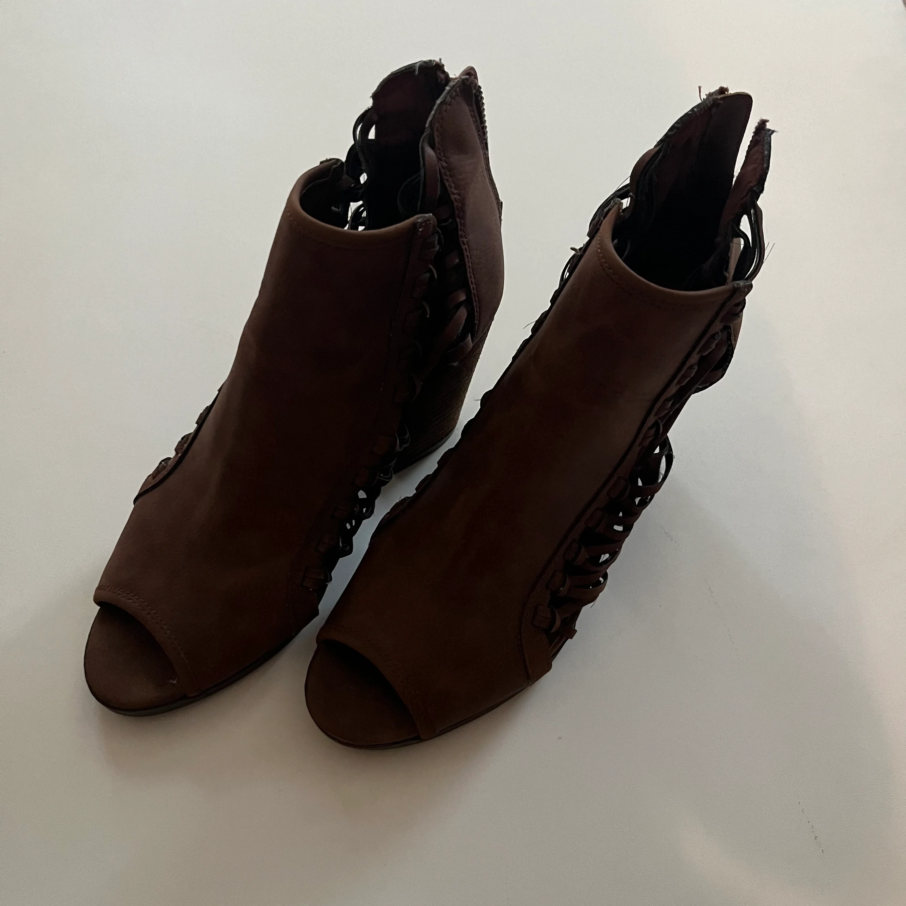 Brown Shoes Heels Block Clothes Mentor, Size 6 - Image 2