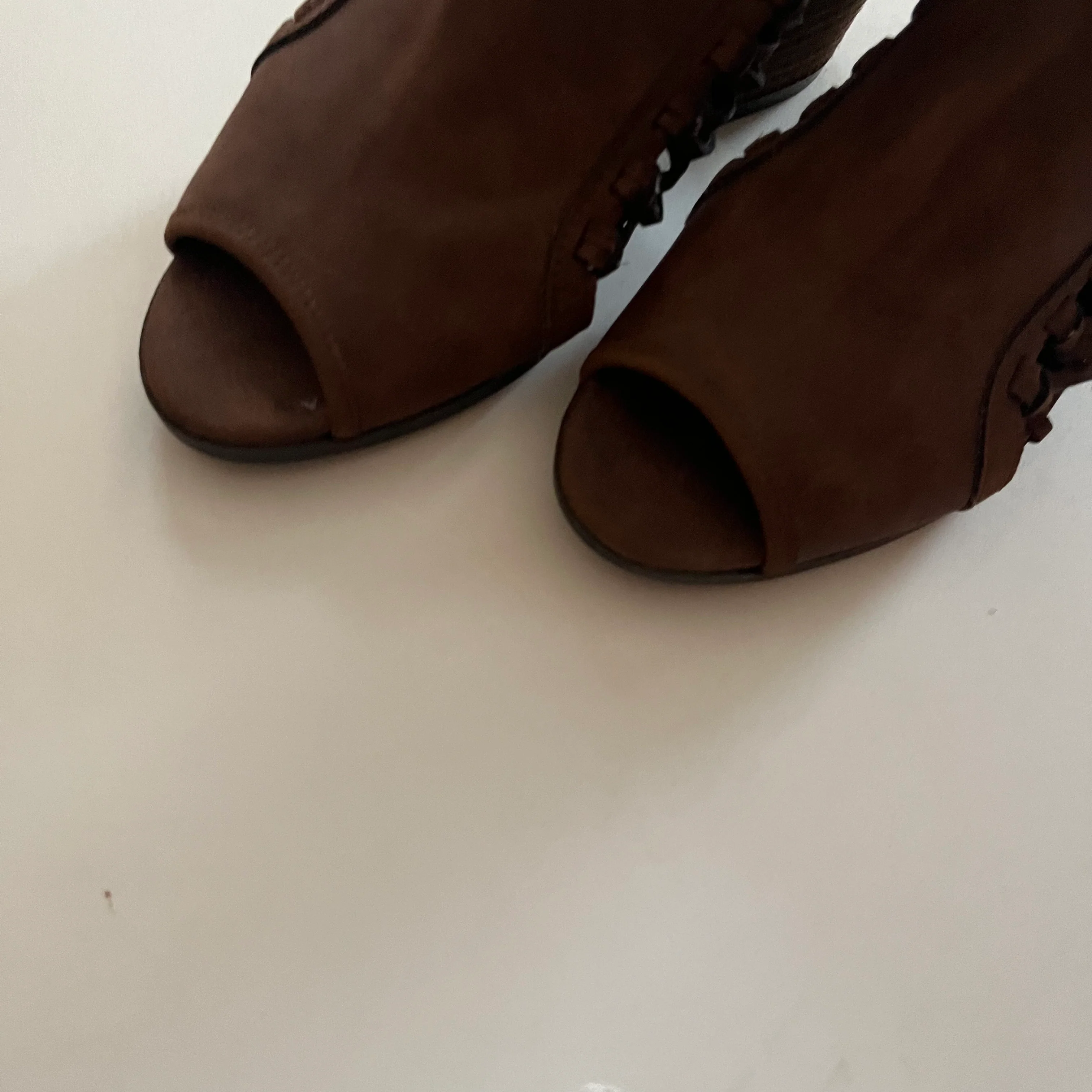 Brown Shoes Heels Block Clothes Mentor, Size 6 - Image 3