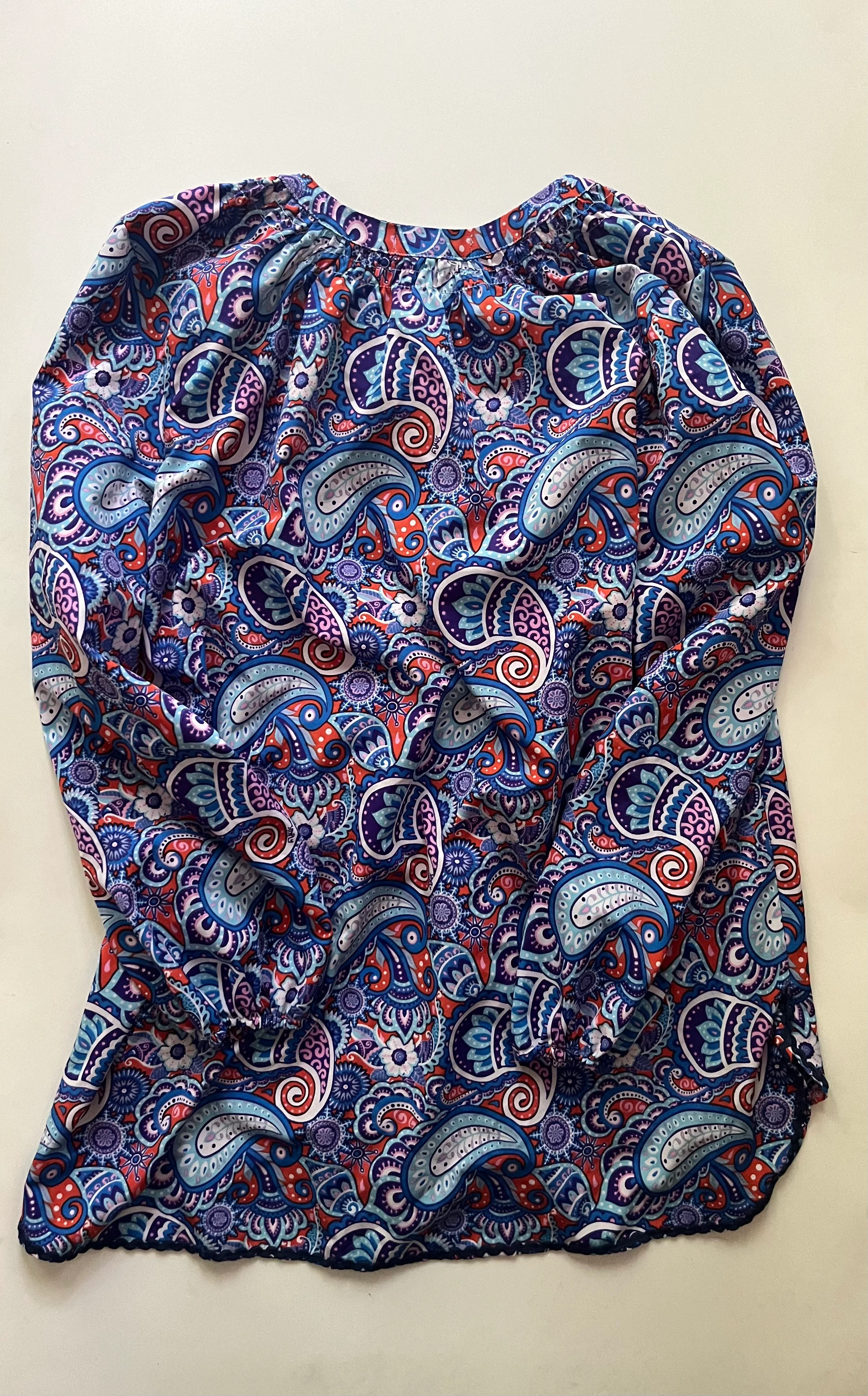 Blouse Long Sleeve By Simply Southern In Multi-colored, Size: S - Image 2
