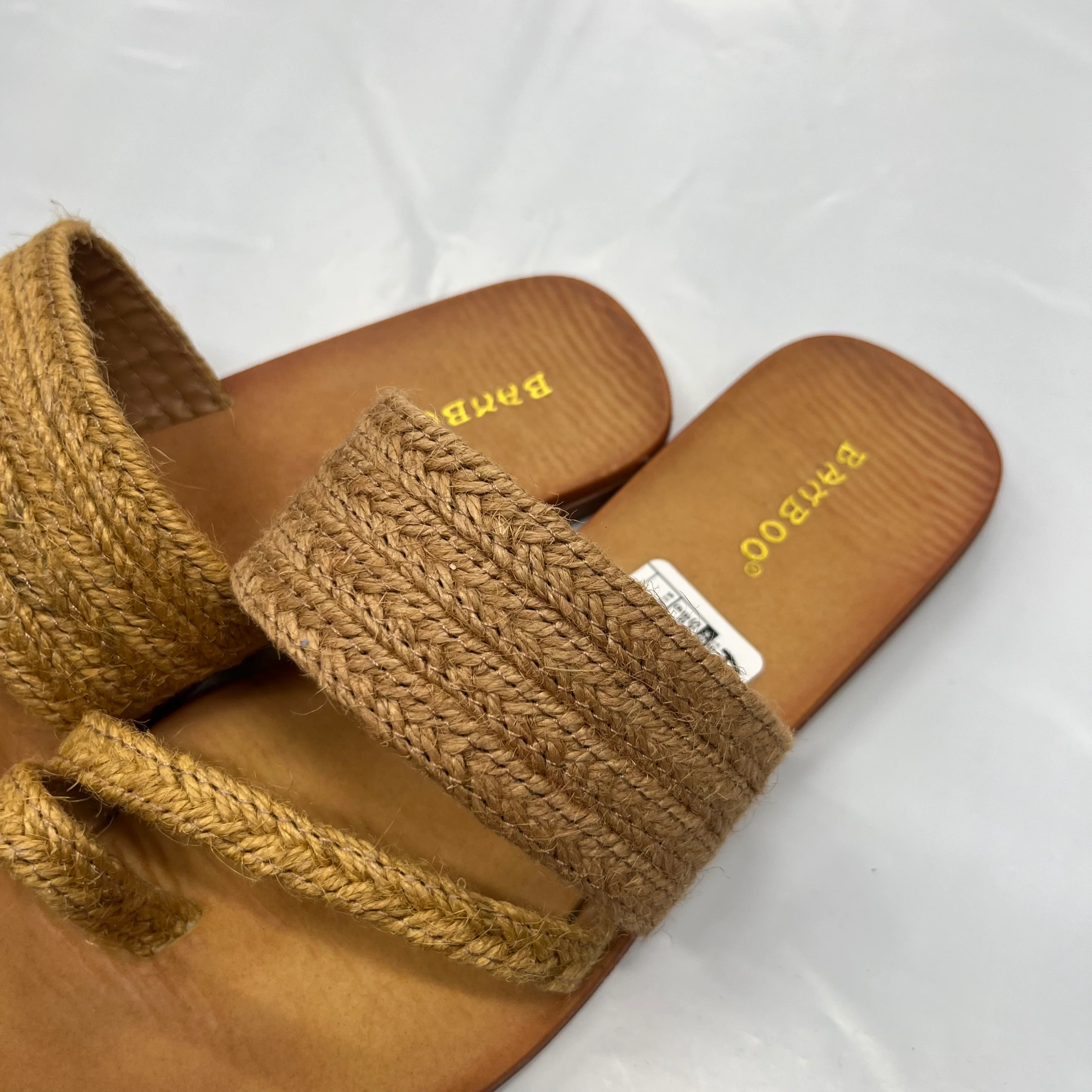 Brown Shoes Flats Other Bamboo, Size 6 - Image 3
