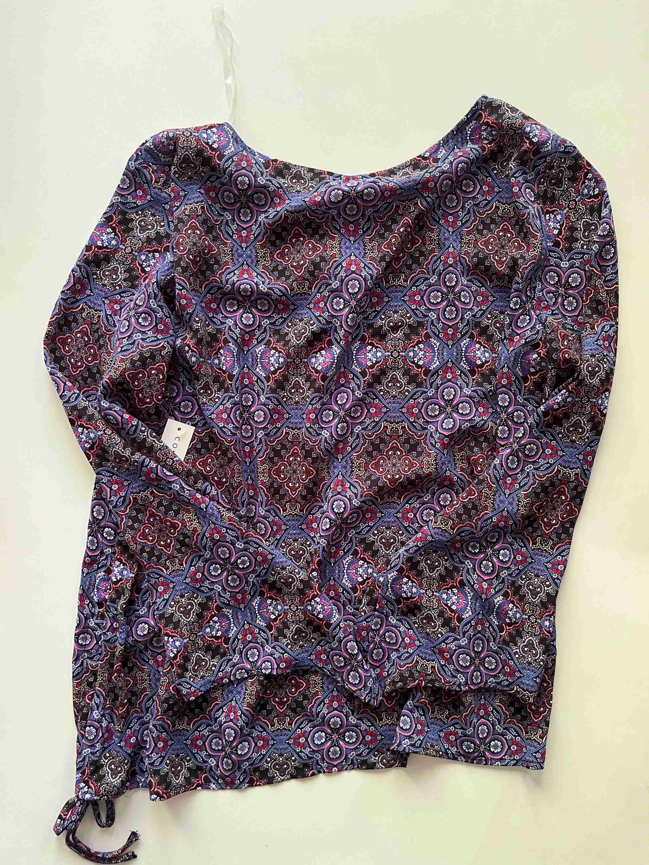 Blouse Long Sleeve By Counterparts In Purple NWT, Size: L - Image 2