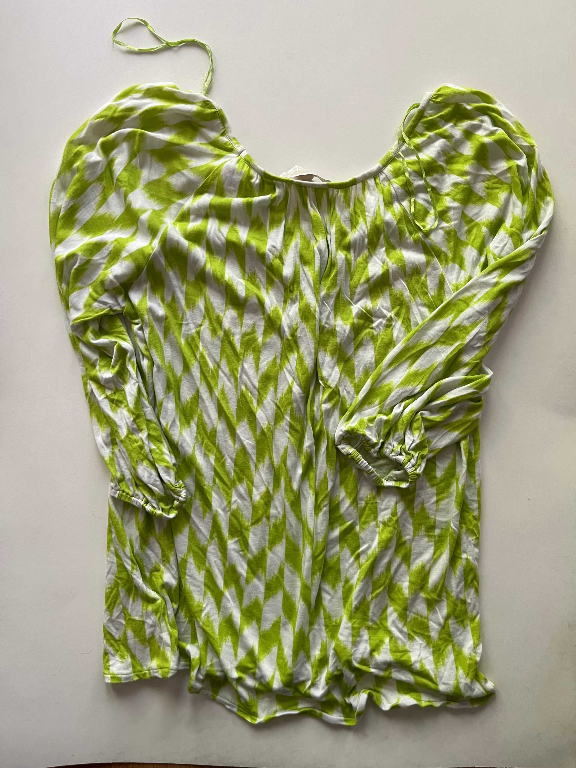 Blouse Long Sleeve By Michael By Michael Kors In Lime Green, Size: Xs - Image 2