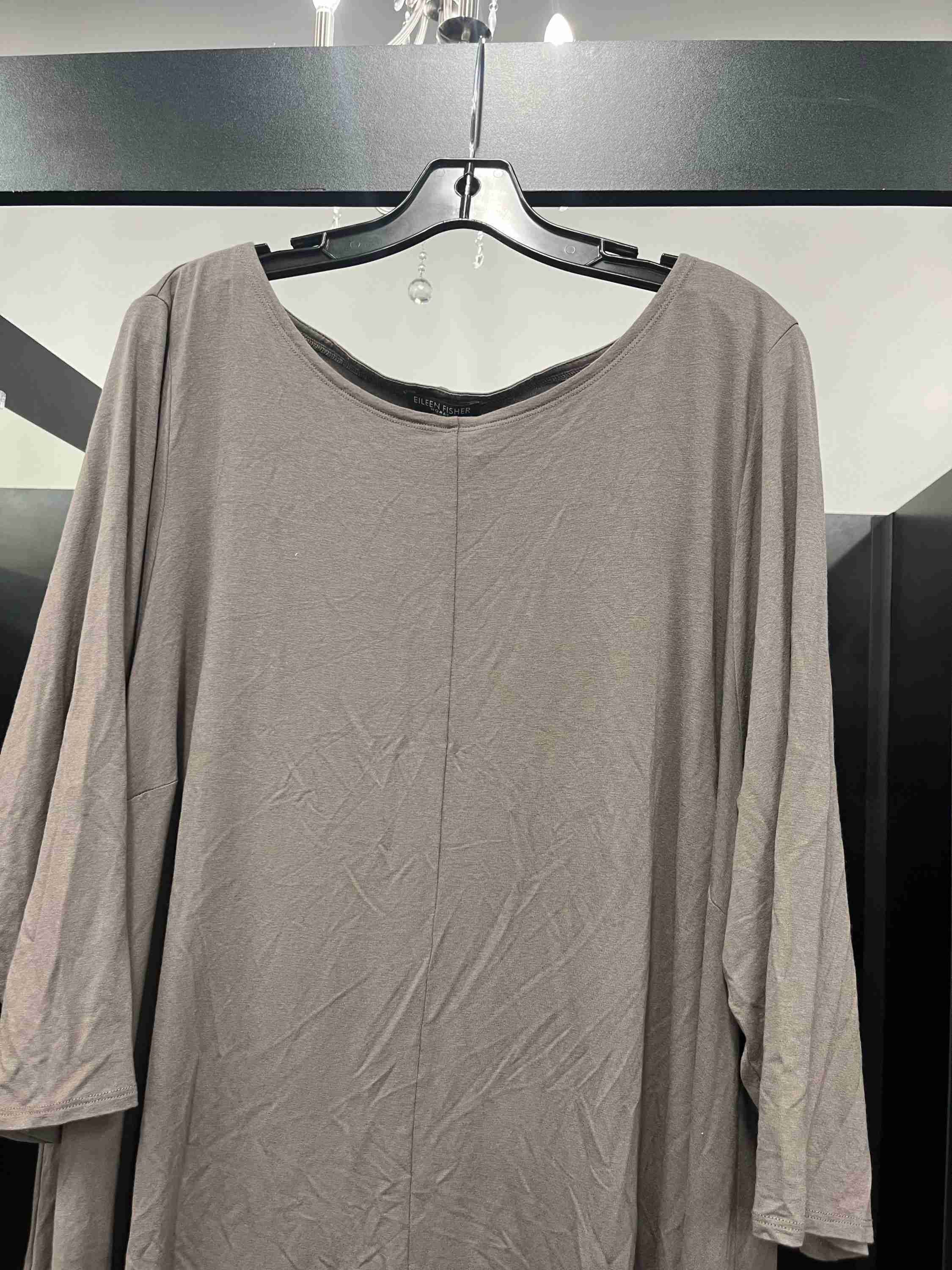 Grey Blouse Long Sleeve Eileen Fisher, Size 3x - Image 3