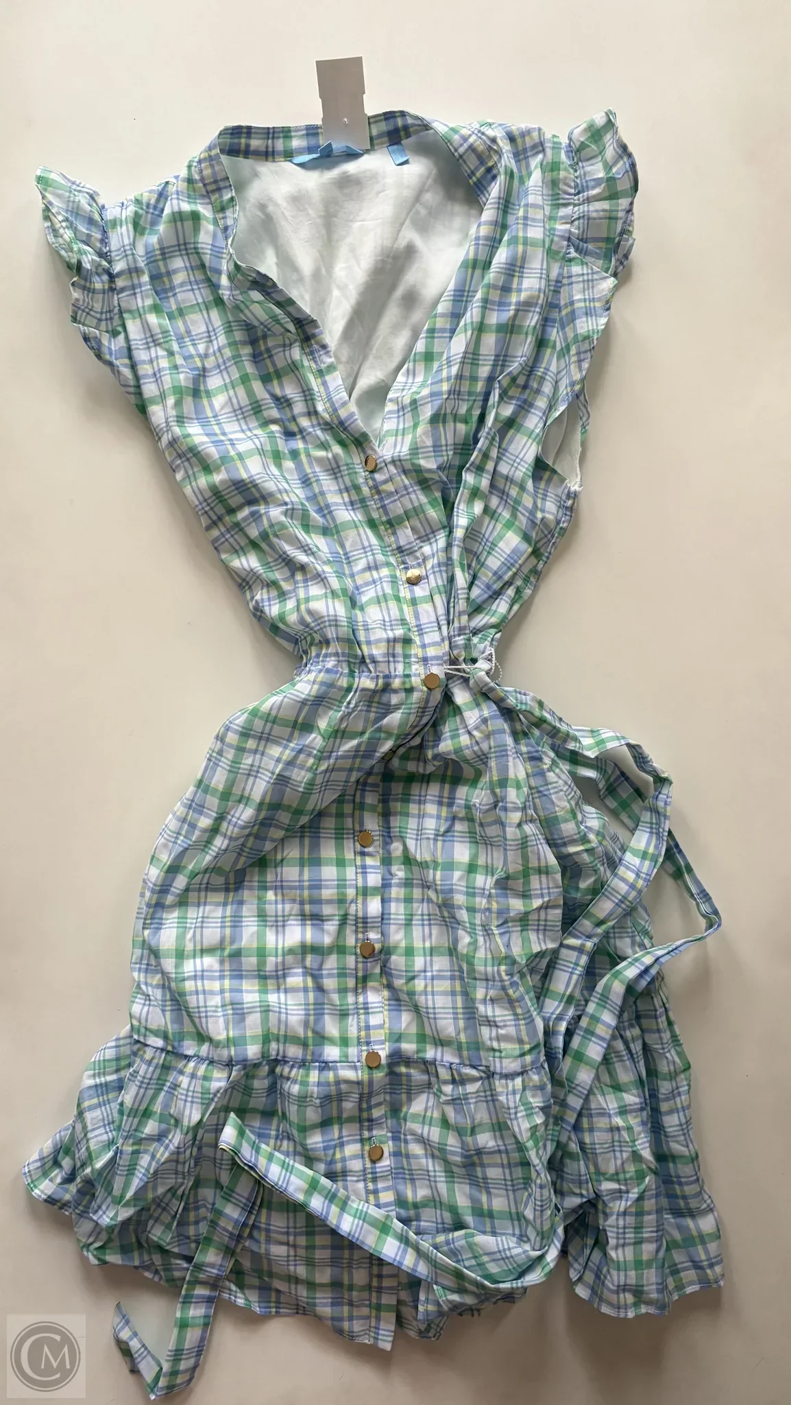 Dress Casual Midi By Draper James In Plaid Pattern, Size: L - Image 1