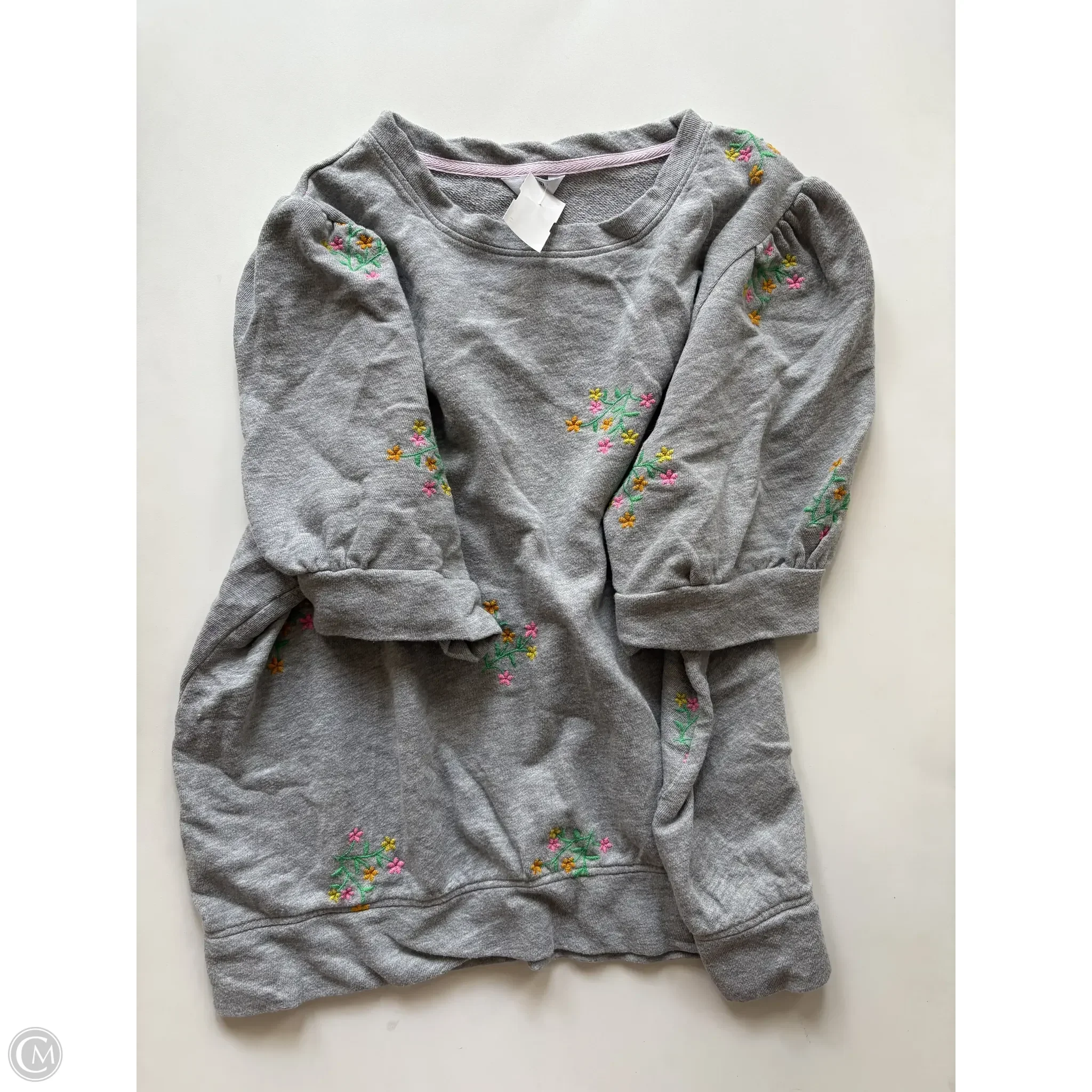 Blouse Short Sleeve By Crown And Ivy In Grey, Size: Xxl - Image 1
