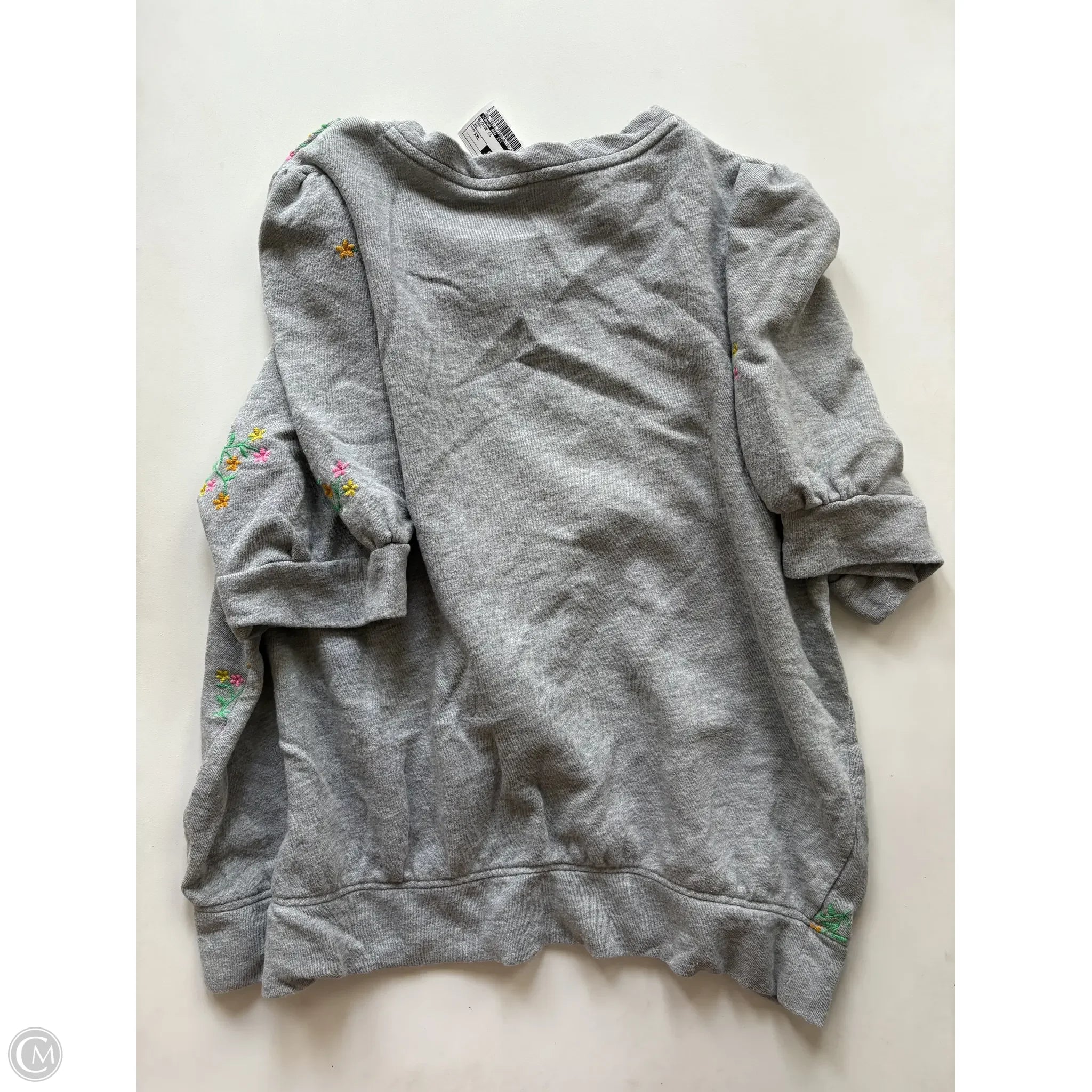 Blouse Short Sleeve By Crown And Ivy In Grey, Size: Xxl - Image 2