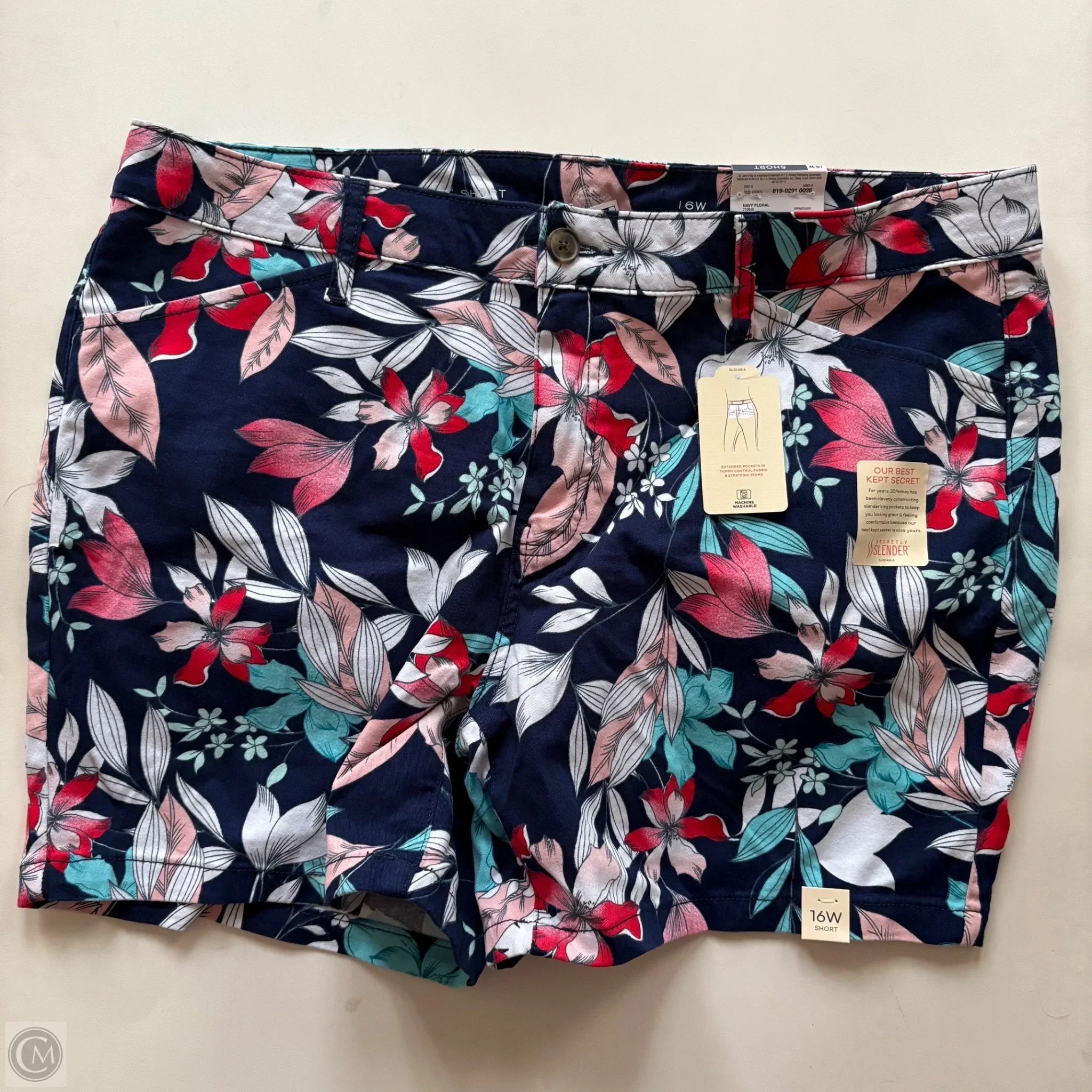 Shorts By St Johns Bay In Floral Print, Size: 16 - Image 1