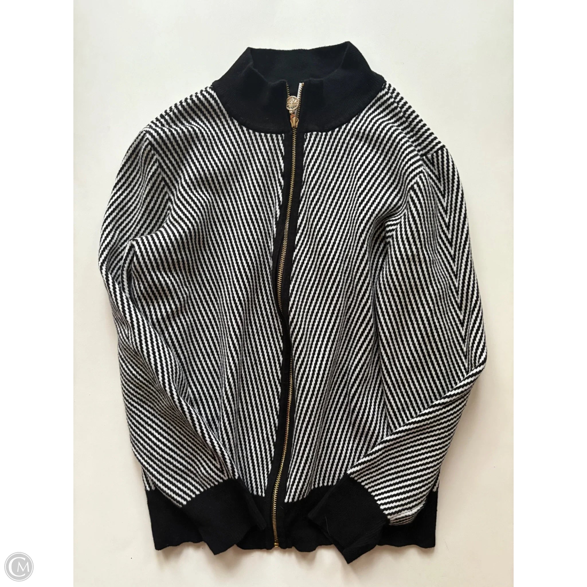 Blazer By Anne Klein In Black & White, Size: L - Image 1