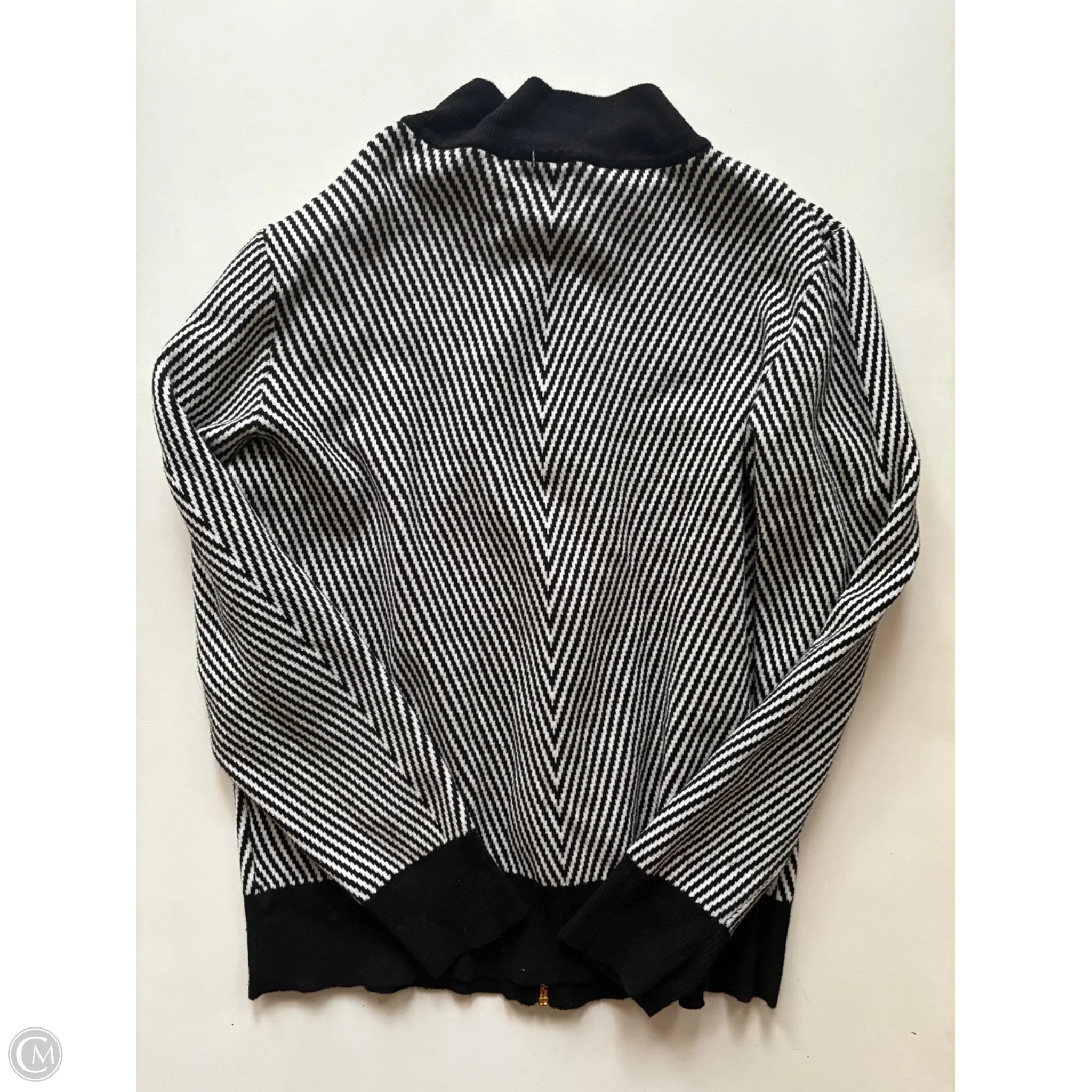 Blazer By Anne Klein In Black & White, Size: L - Image 2