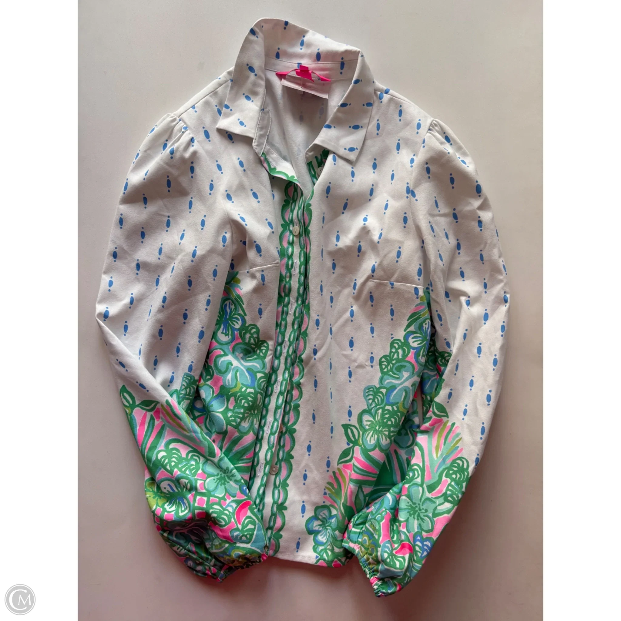 Top Long Sleeve Designer By Lilly Pulitzer In White, Size: Xs - Image 1