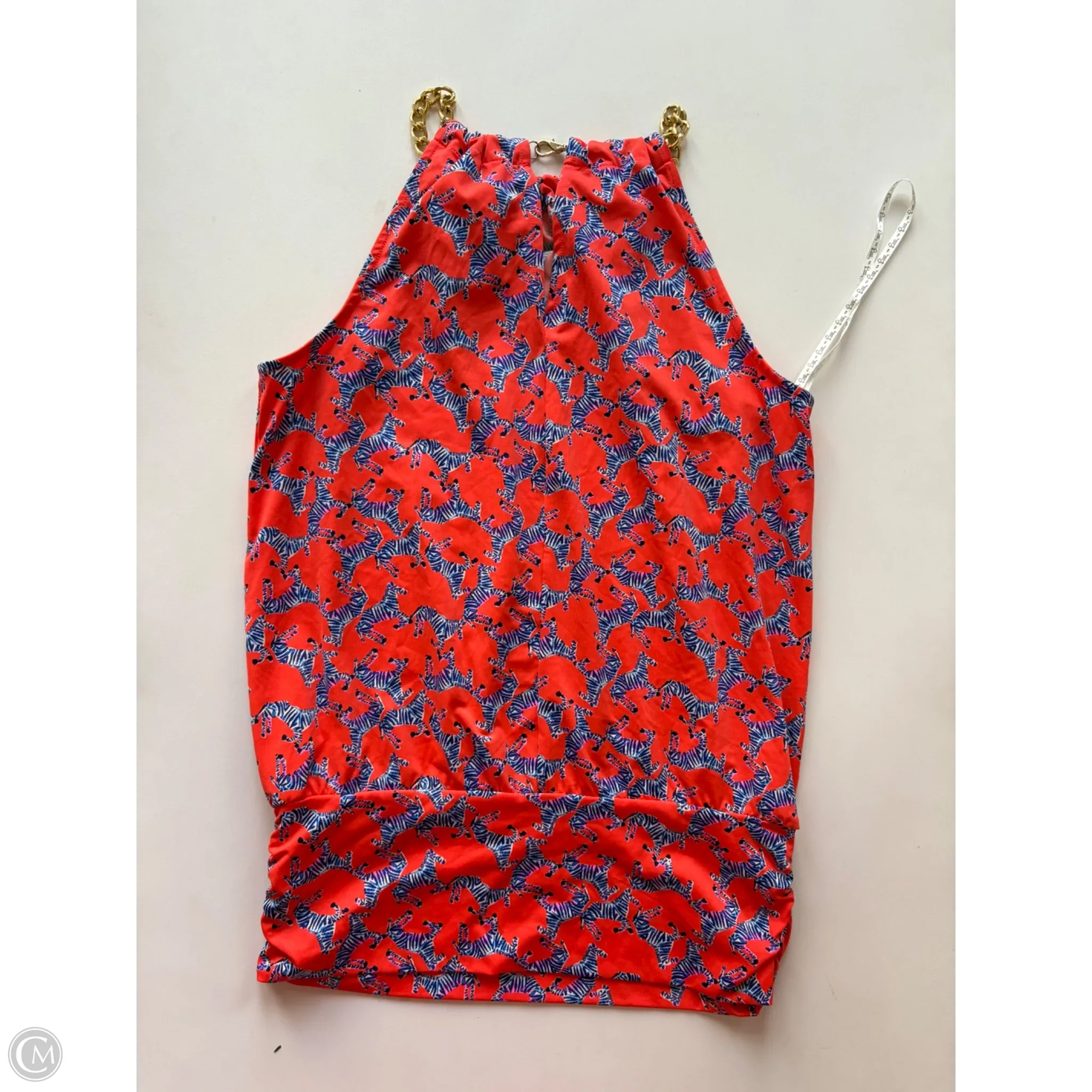 Top Sleeveless Designer By Lilly Pulitzer In Orange, Size: Xs - Image 2