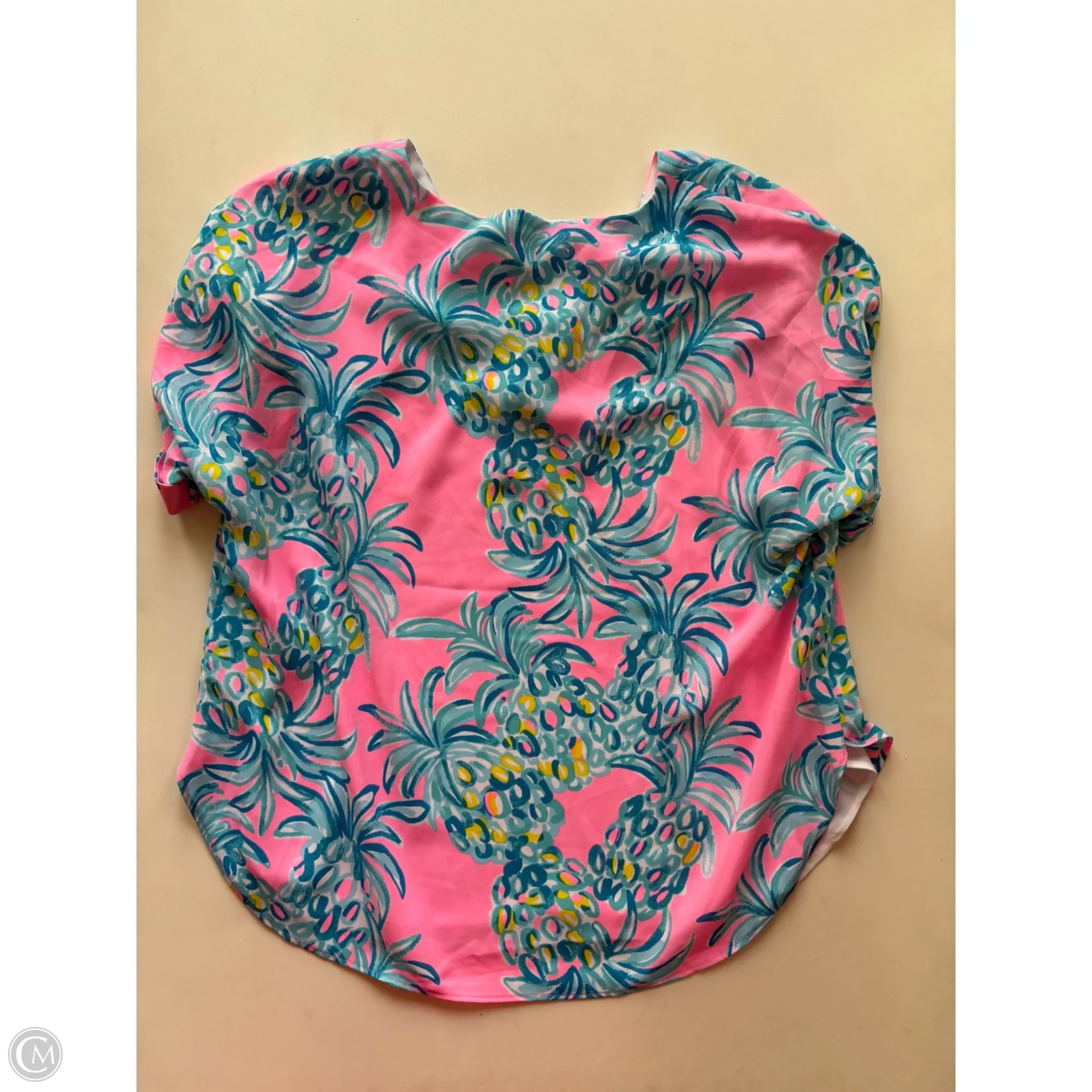 Top Short Sleeve Designer By Lilly Pulitzer In Pink, Size: Xxs - Image 2
