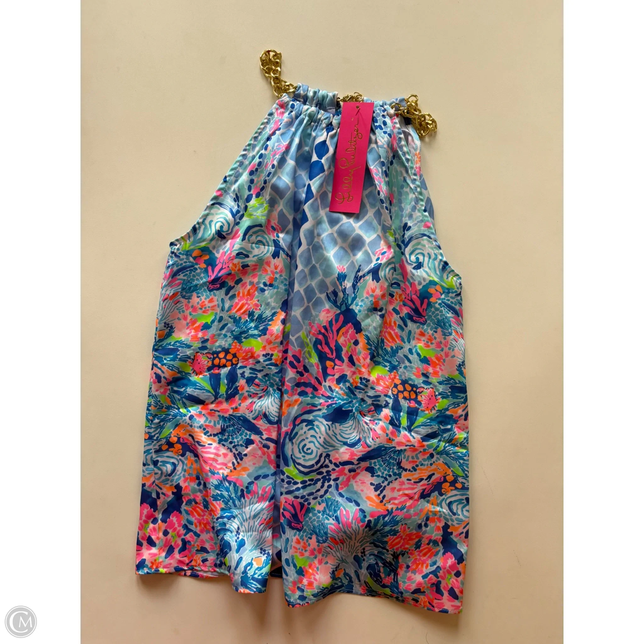 Top Sleeveless Designer By Lilly Pulitzer In Blue, Size: Xs
