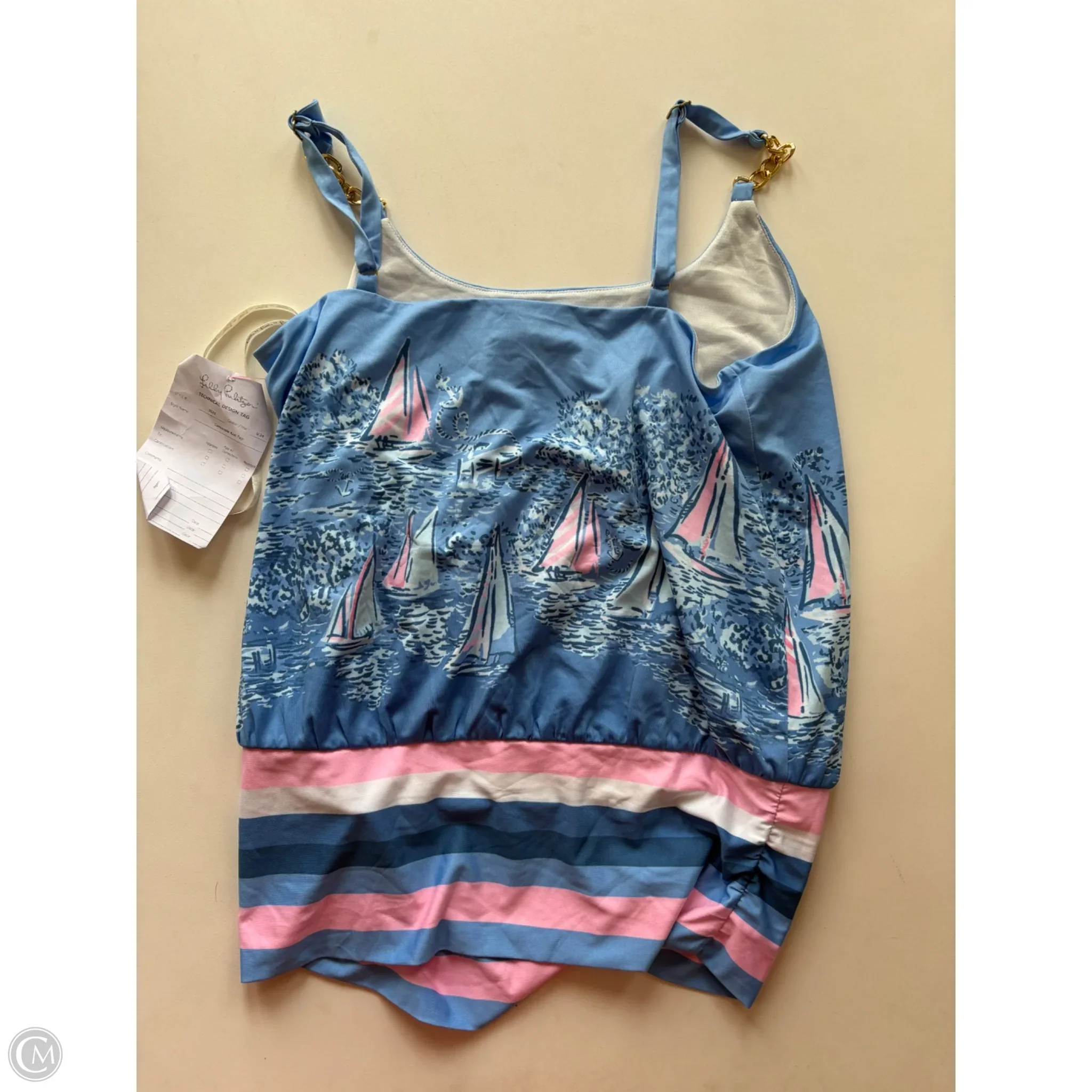 Top Sleeveless Designer By Lilly Pulitzer In Blue, Size: S - Image 2