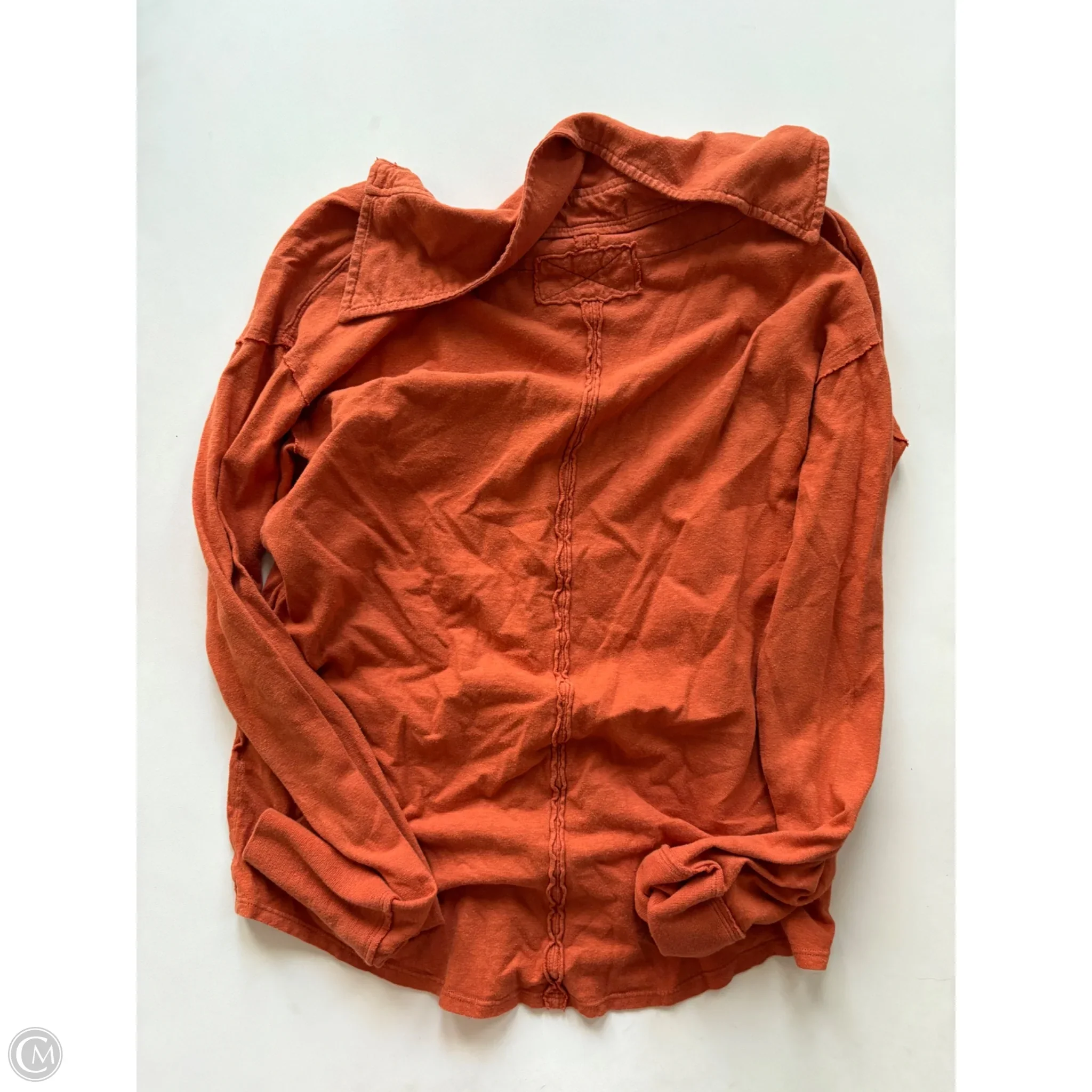 Blouse Long Sleeve By Free People In Orange, Size: S - Image 2