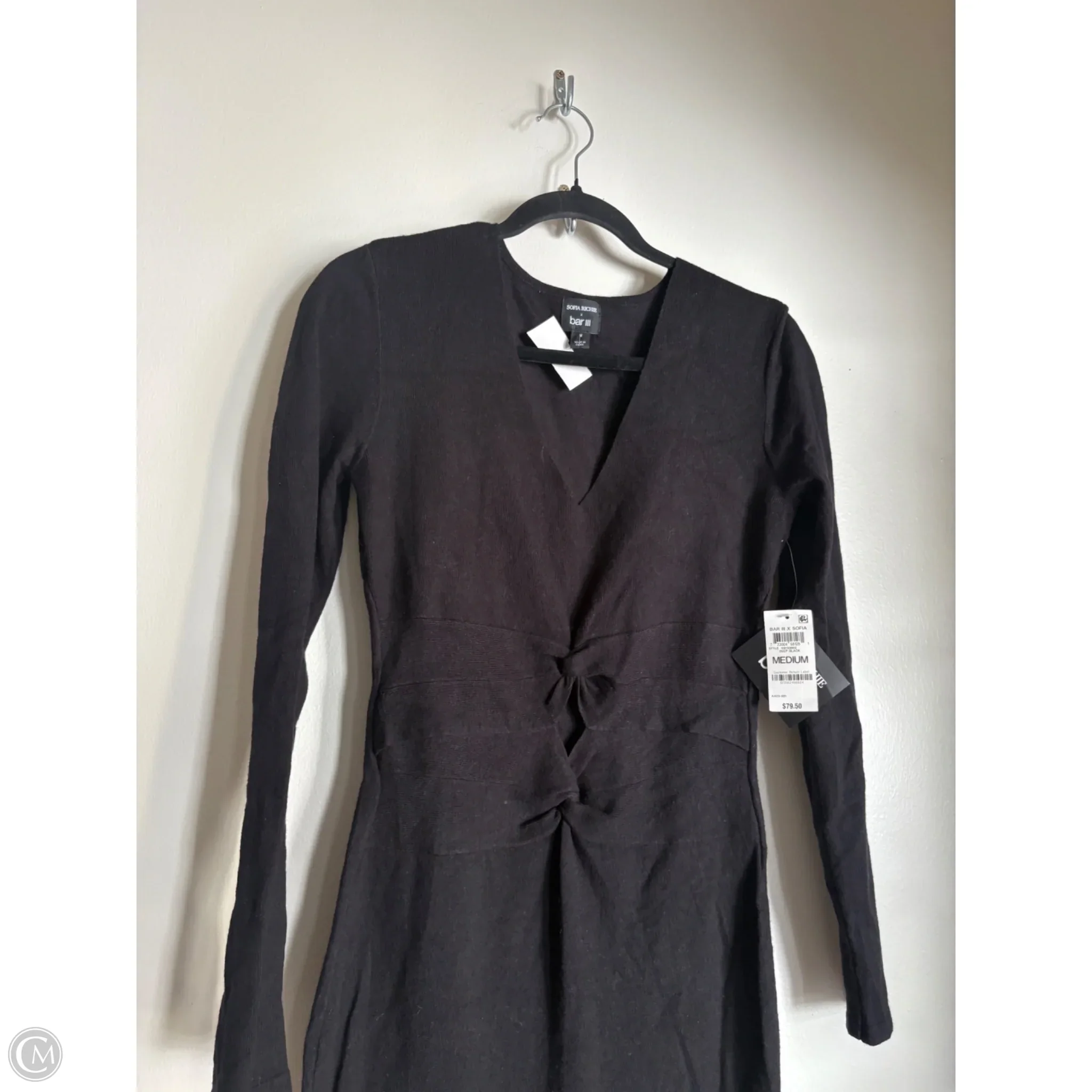 Dress Casual Midi By Bar Iii In Black, Size: M - Image 3