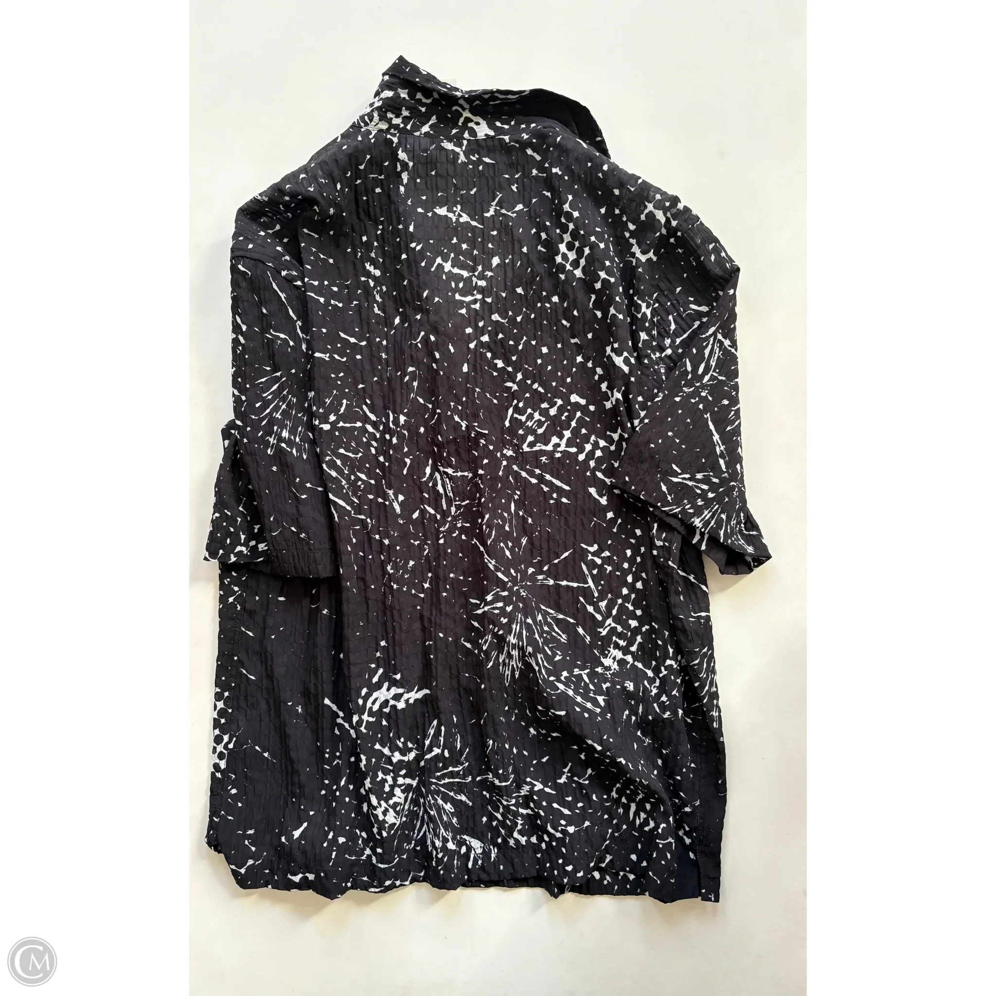 Blouse Short Sleeve By Zara In Black, Size: L - Image 2