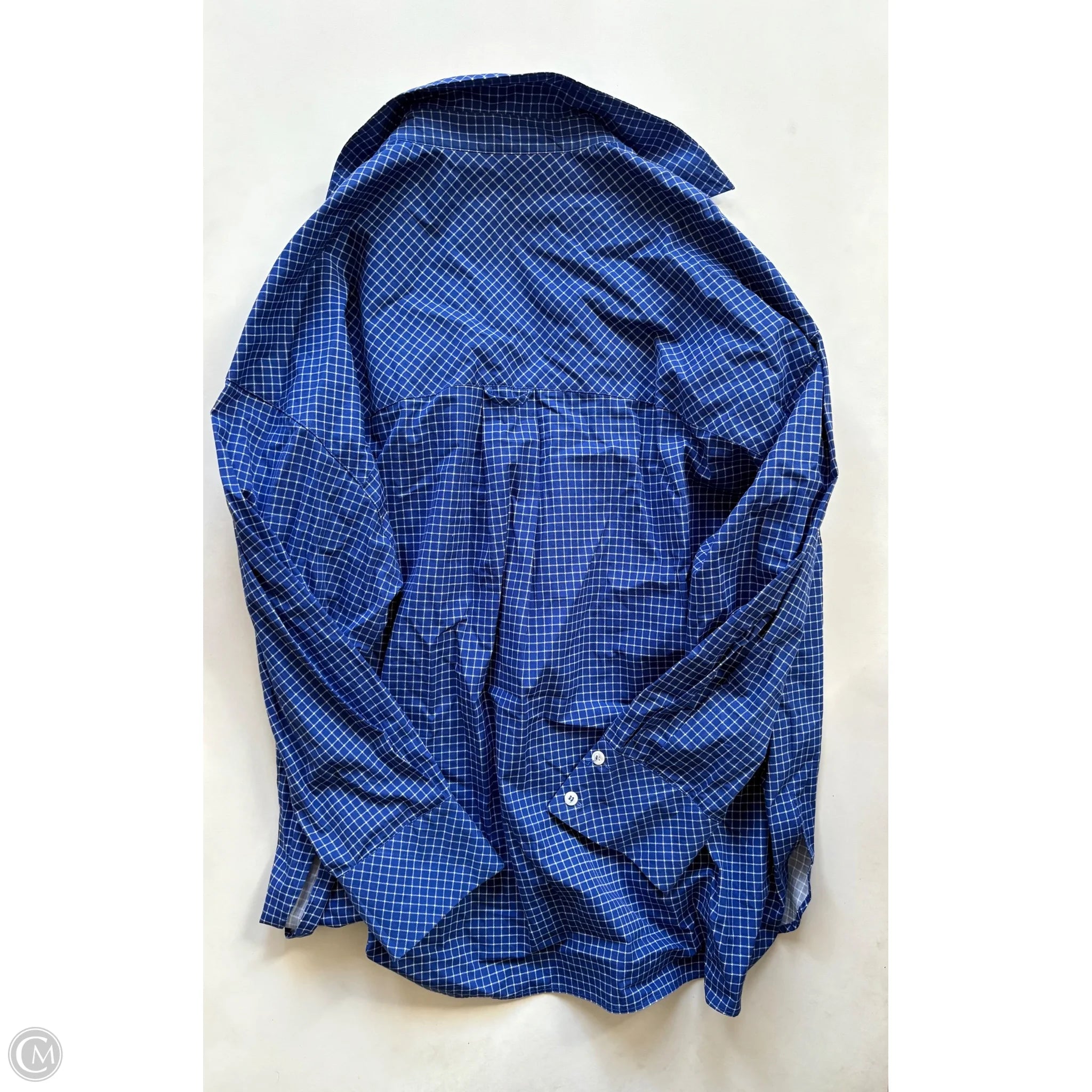 Blouse Long Sleeve By Zara In Blue, Size: L - Image 2
