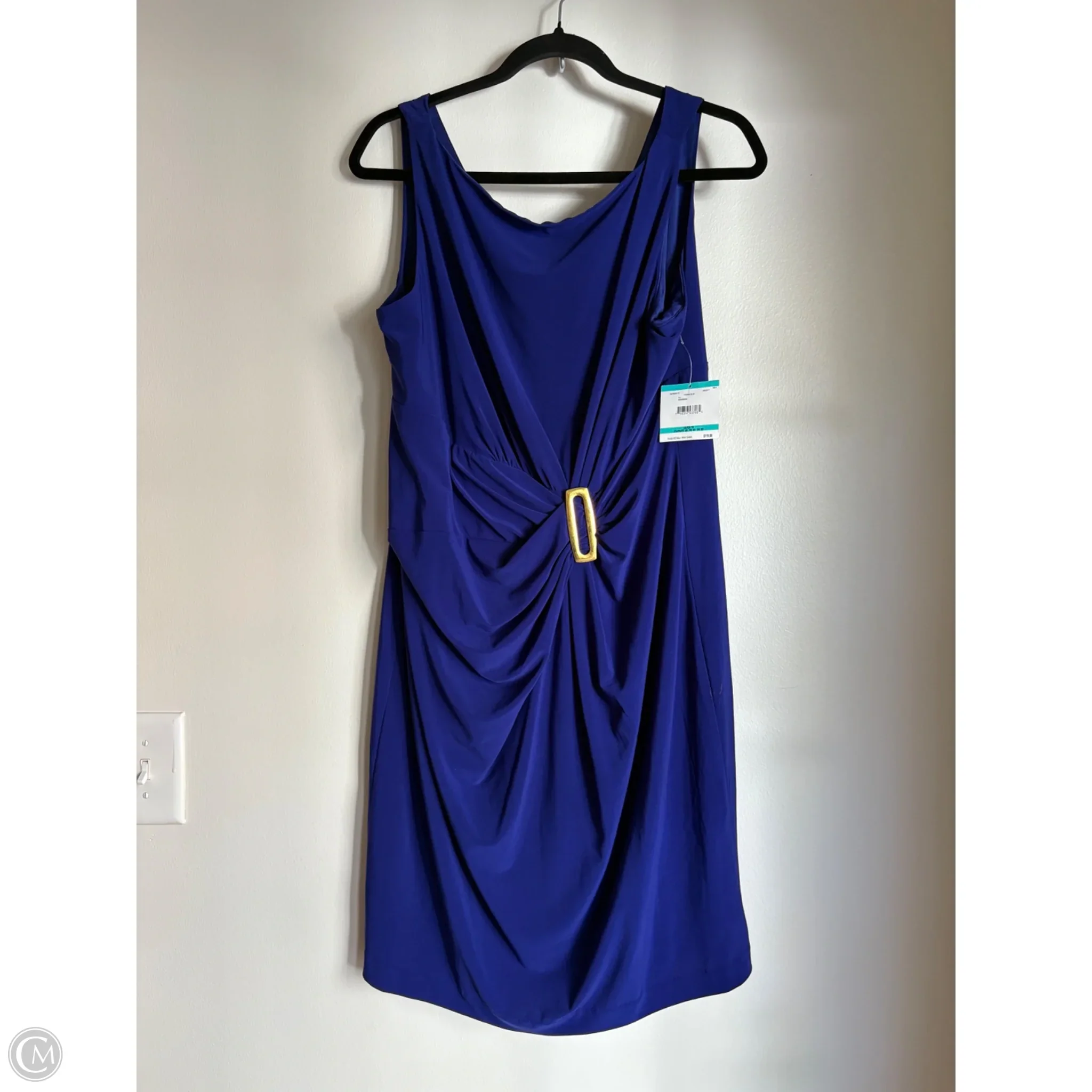 Dress Casual Midi By Anne Klein In Blue, Size: 16 - Image 1