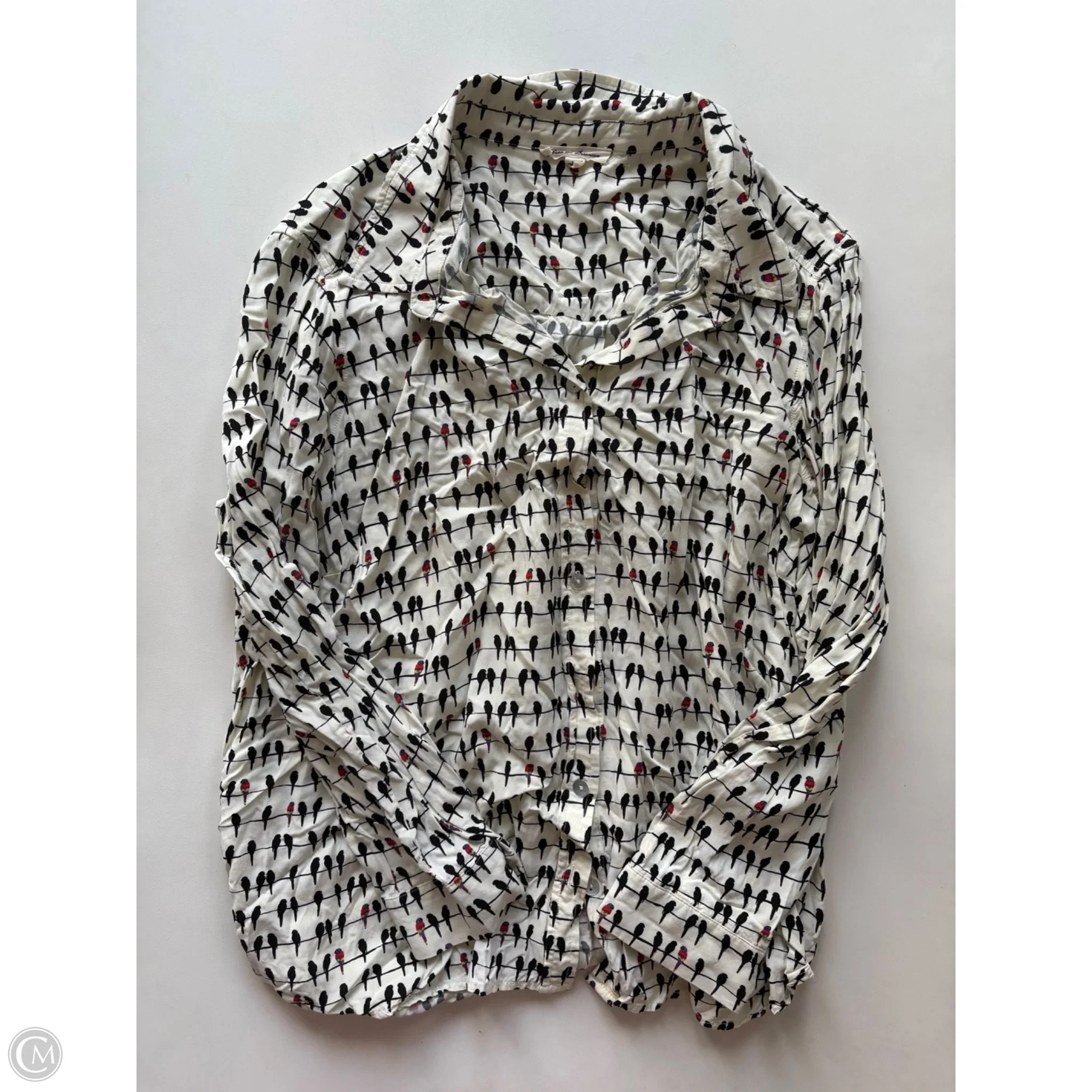 Blouse Long Sleeve By june and delancy In White, Size: 1x - Image 1