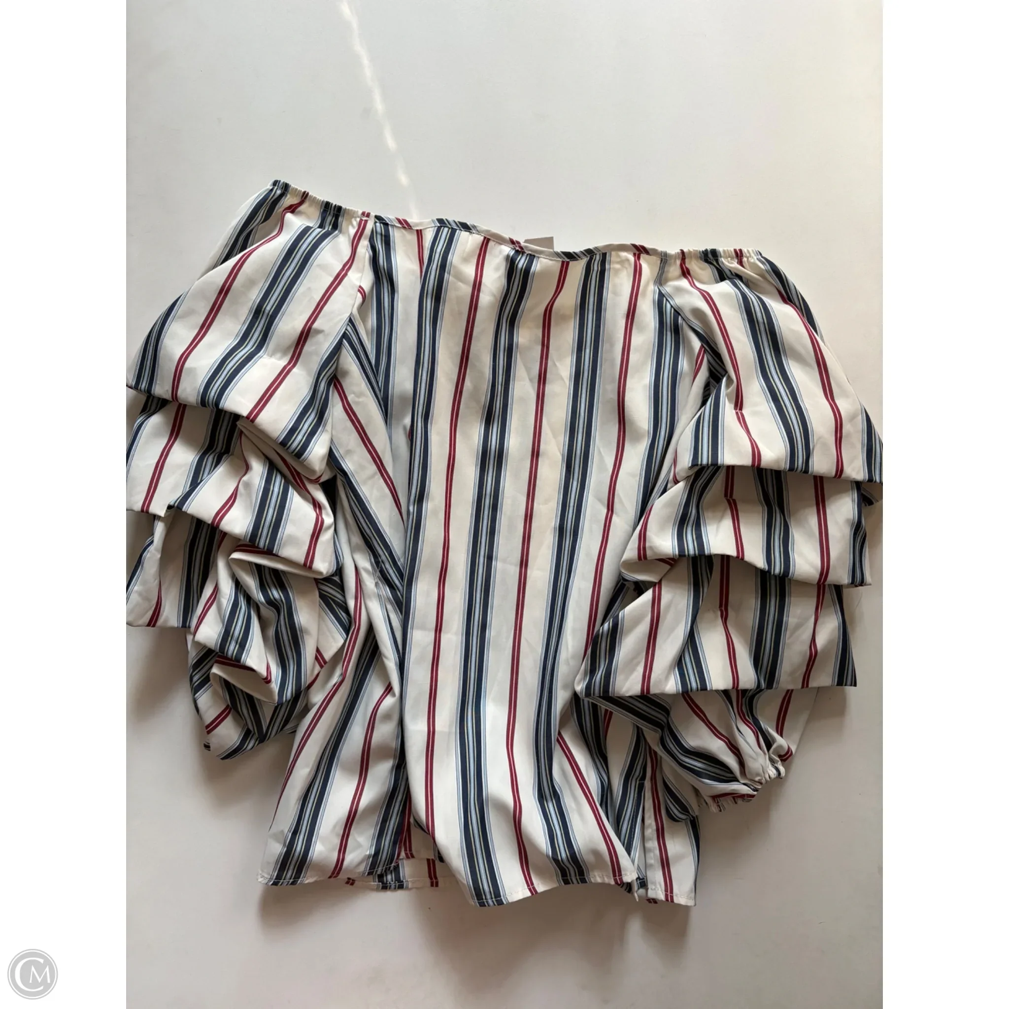 Blouse Long Sleeve By tempted In Striped Pattern, Size: L - Image 2