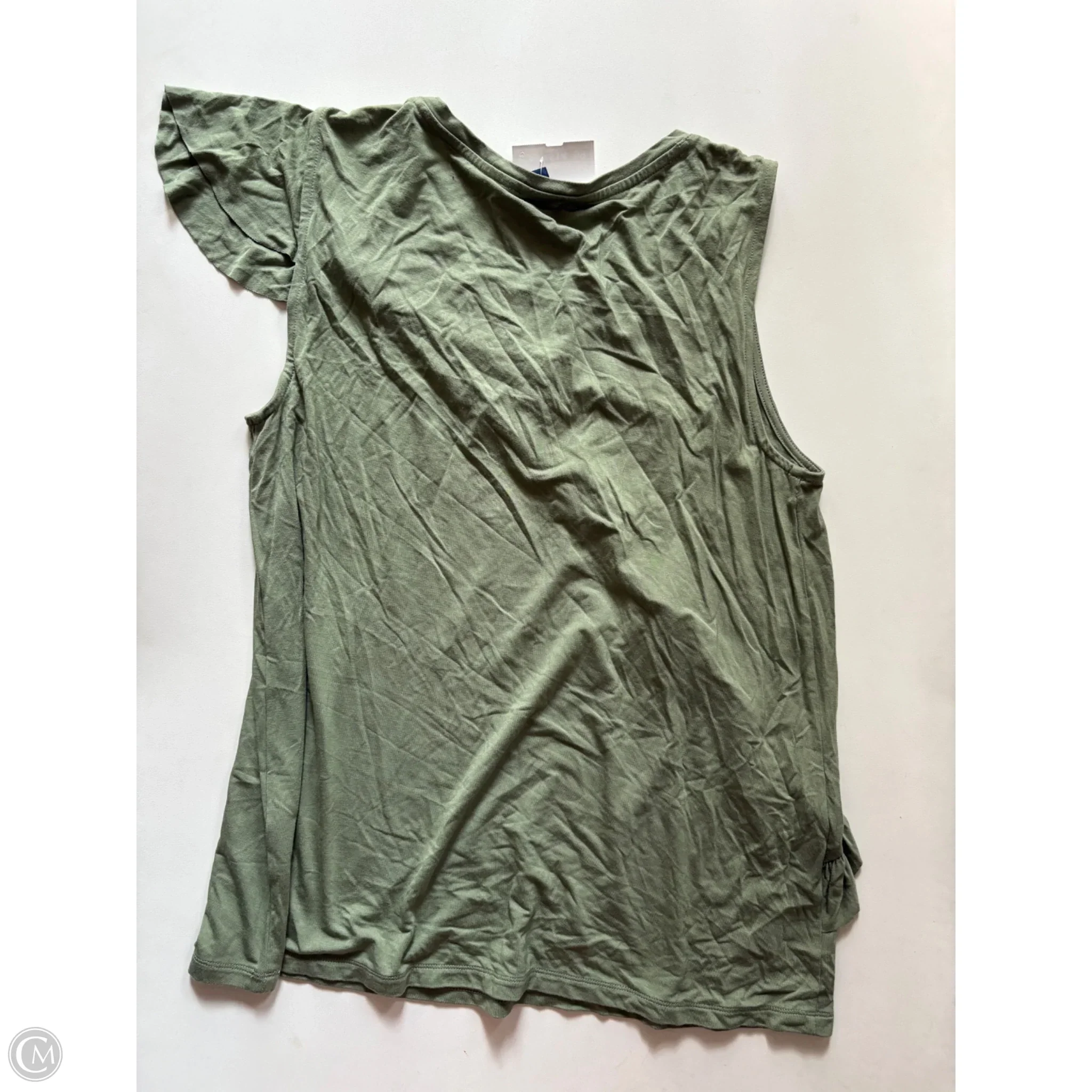 Blouse Sleeveless By Kaari Blue In Green, Size: L - Image 2