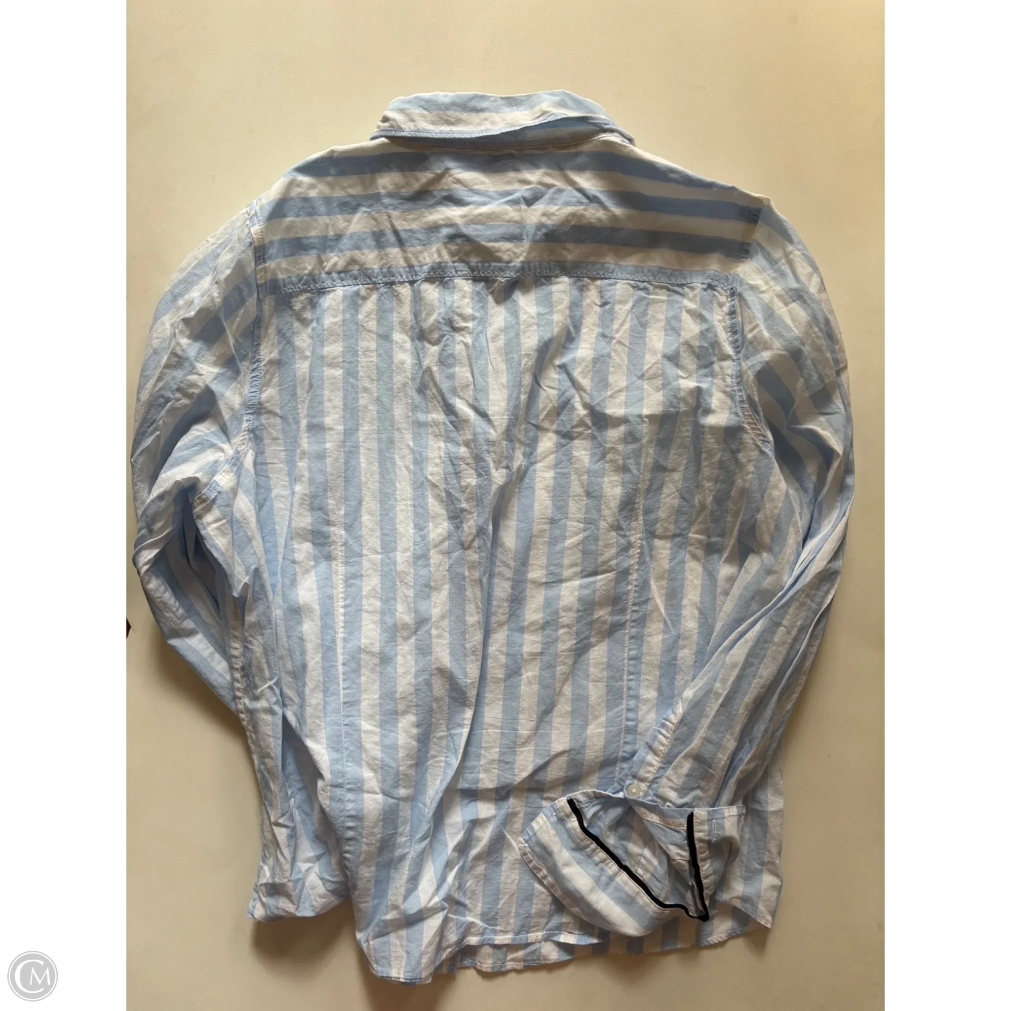 Blouse Long Sleeve By Crown And Ivy In Striped Pattern, Size: Xxl - Image 2