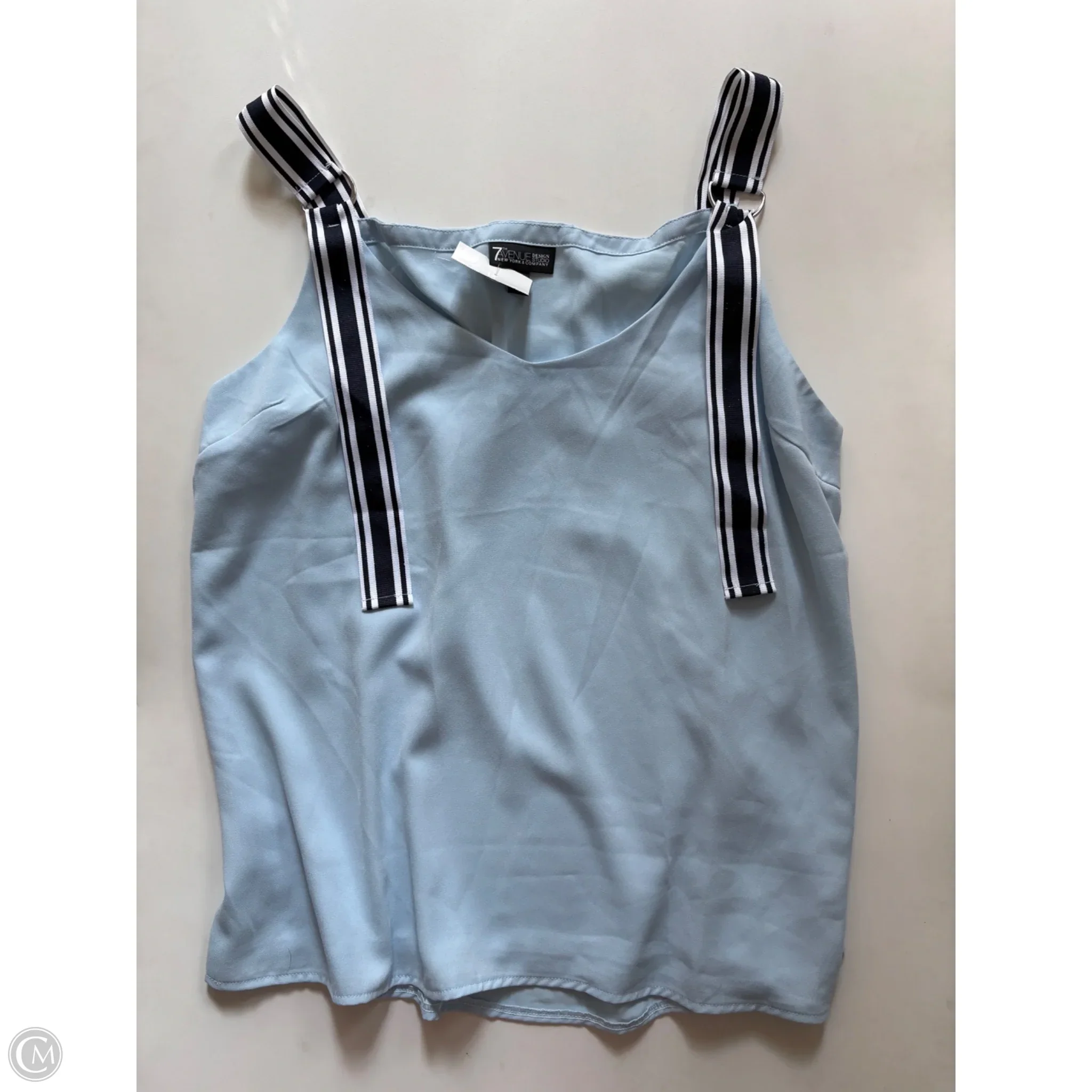 Blouse Sleeveless By New York And Co In Blue, Size: Xl - Image 1