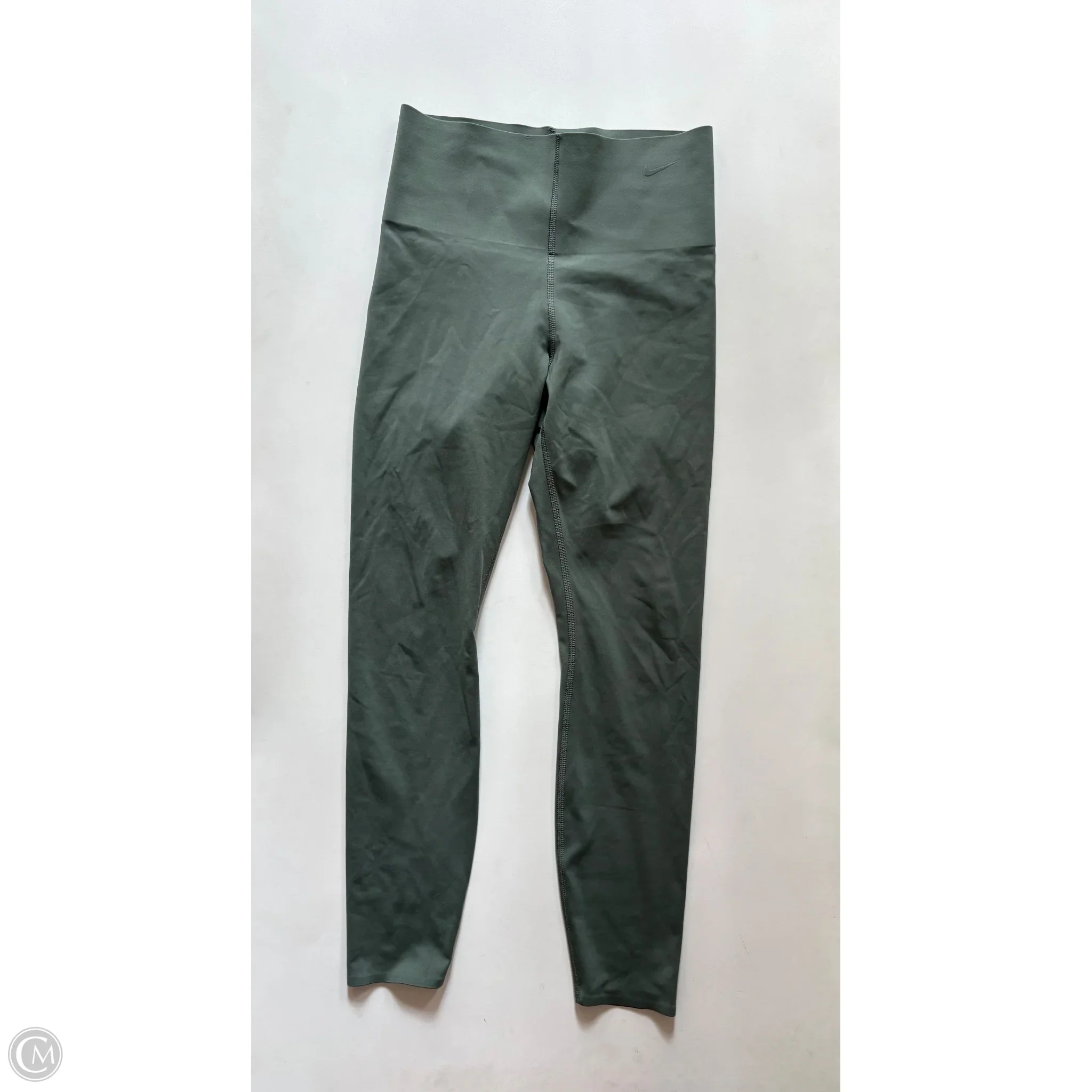 Athletic Leggings By Nike In Green, Size: M