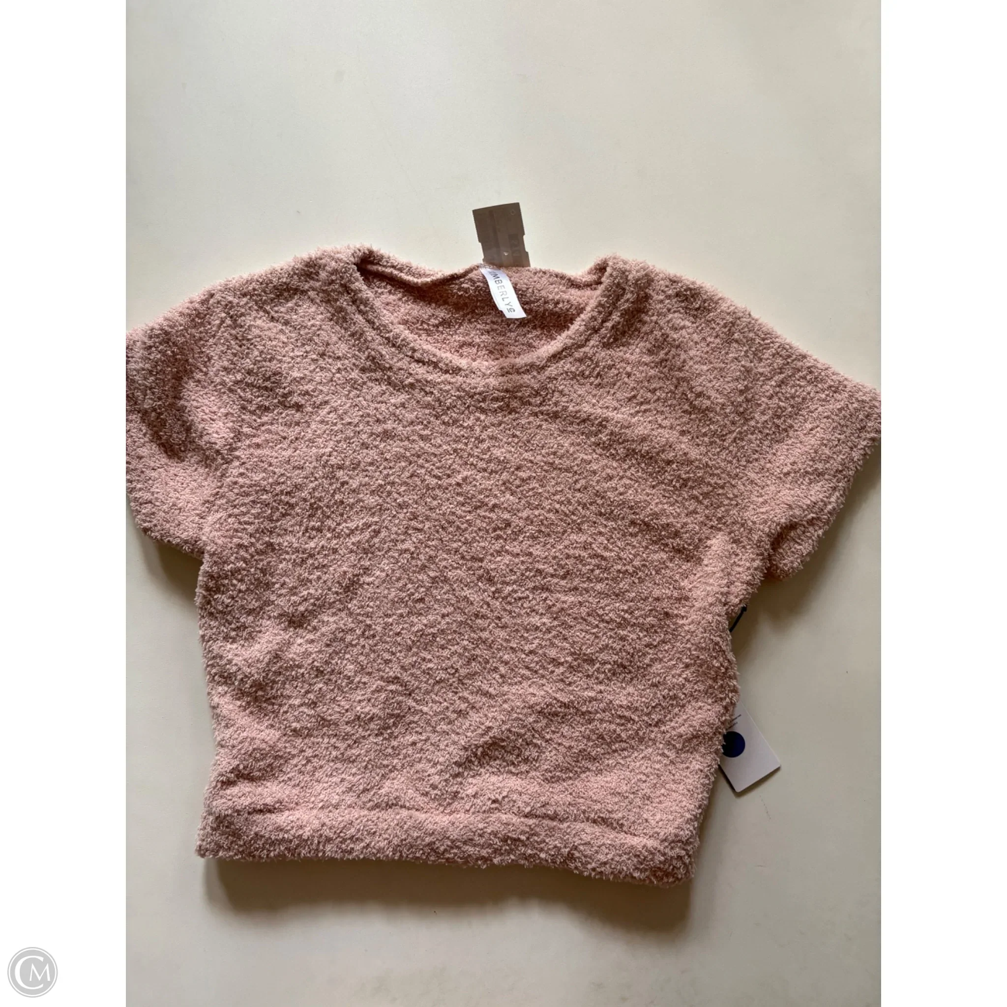 Blouse Short Sleeve By kimberly In Pink, Size: Xl - Image 1