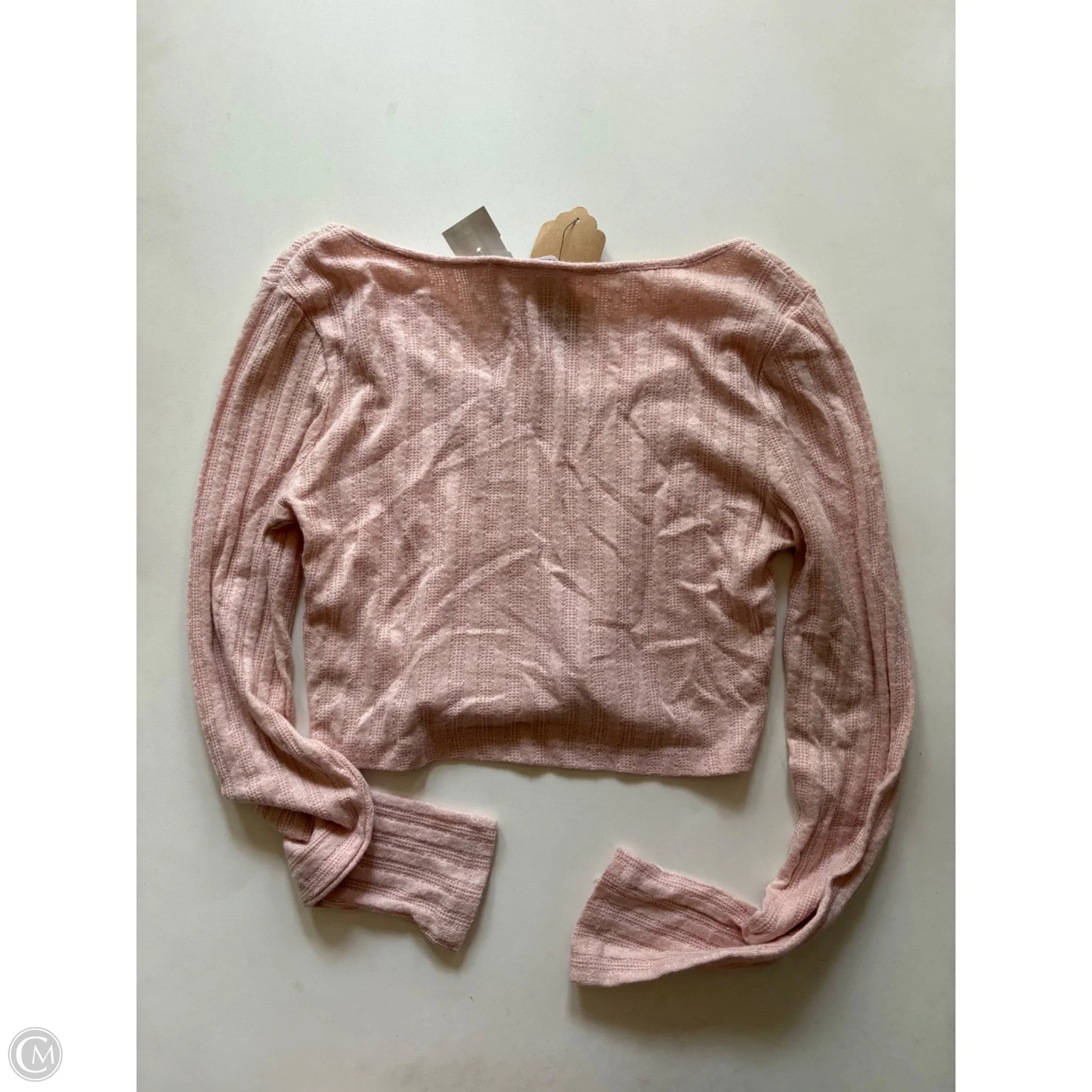 Blouse Long Sleeve By Double Zero In Pink, Size: L - Image 2