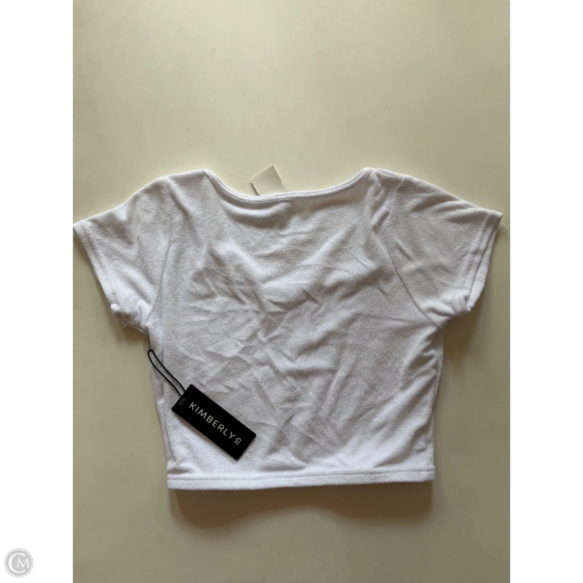 Blouse Short Sleeve By kimberly In White, Size: M - Image 2