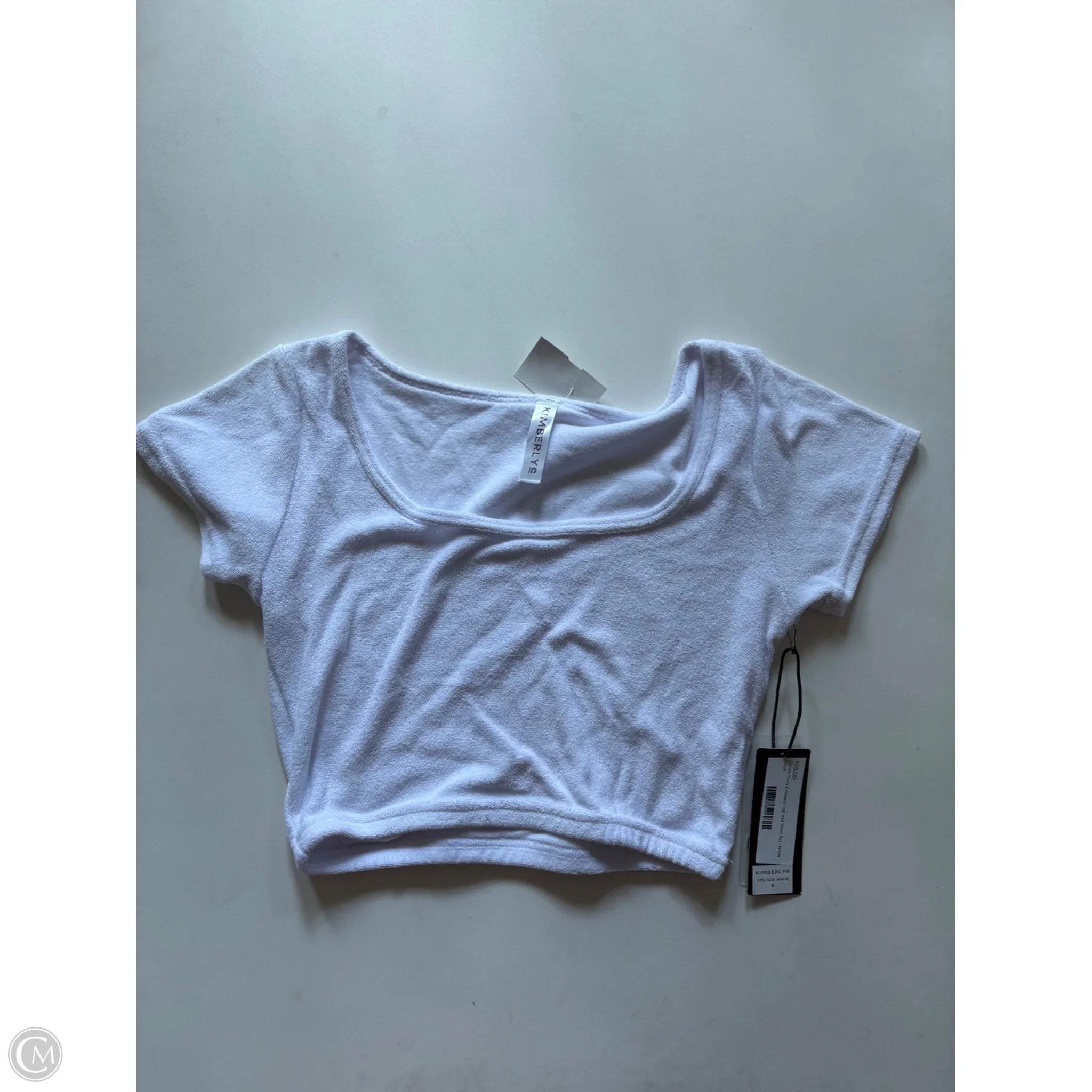 Blouse Short Sleeve By kimberly In White, Size: S - Image 1
