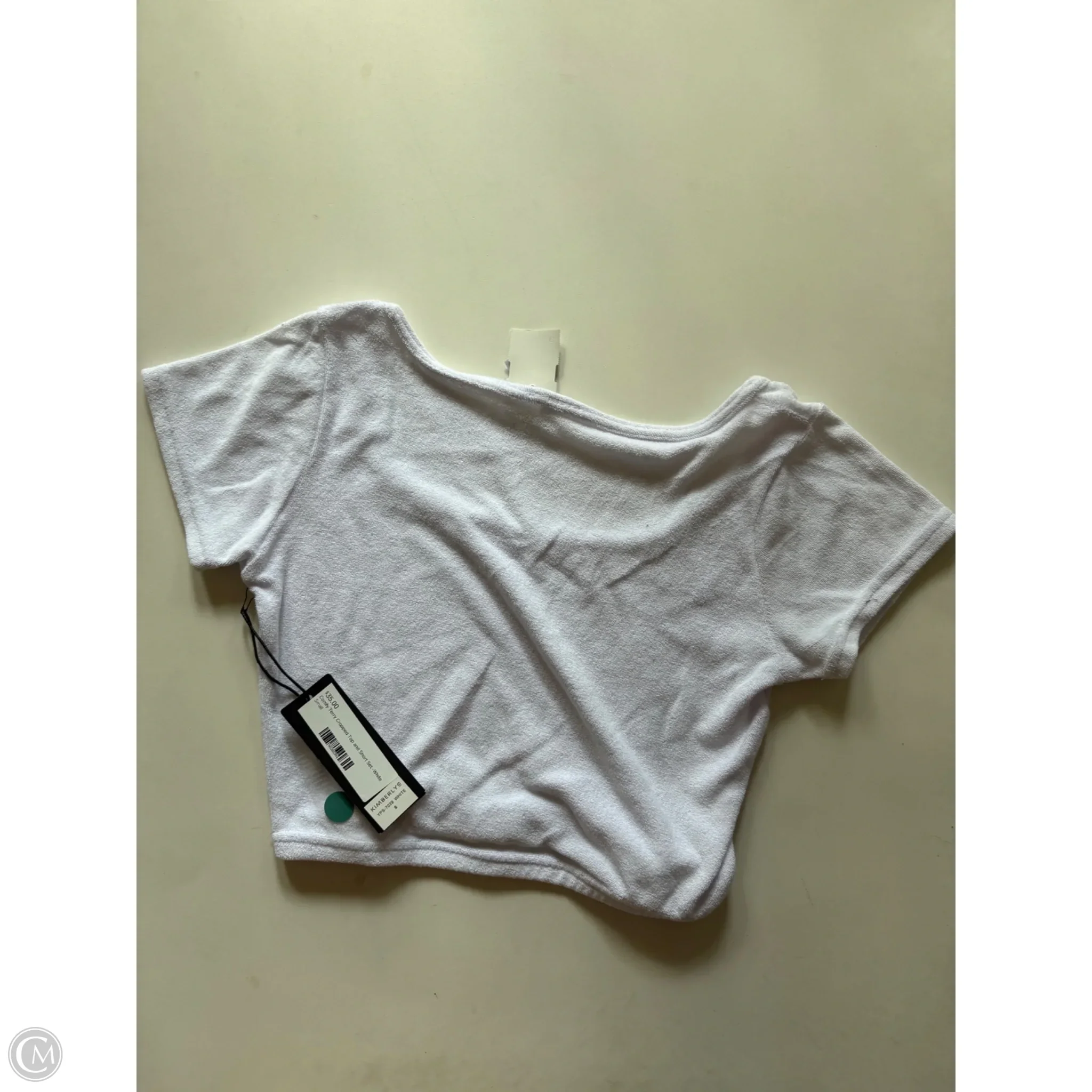 Blouse Short Sleeve By kimberly In White, Size: S - Image 2