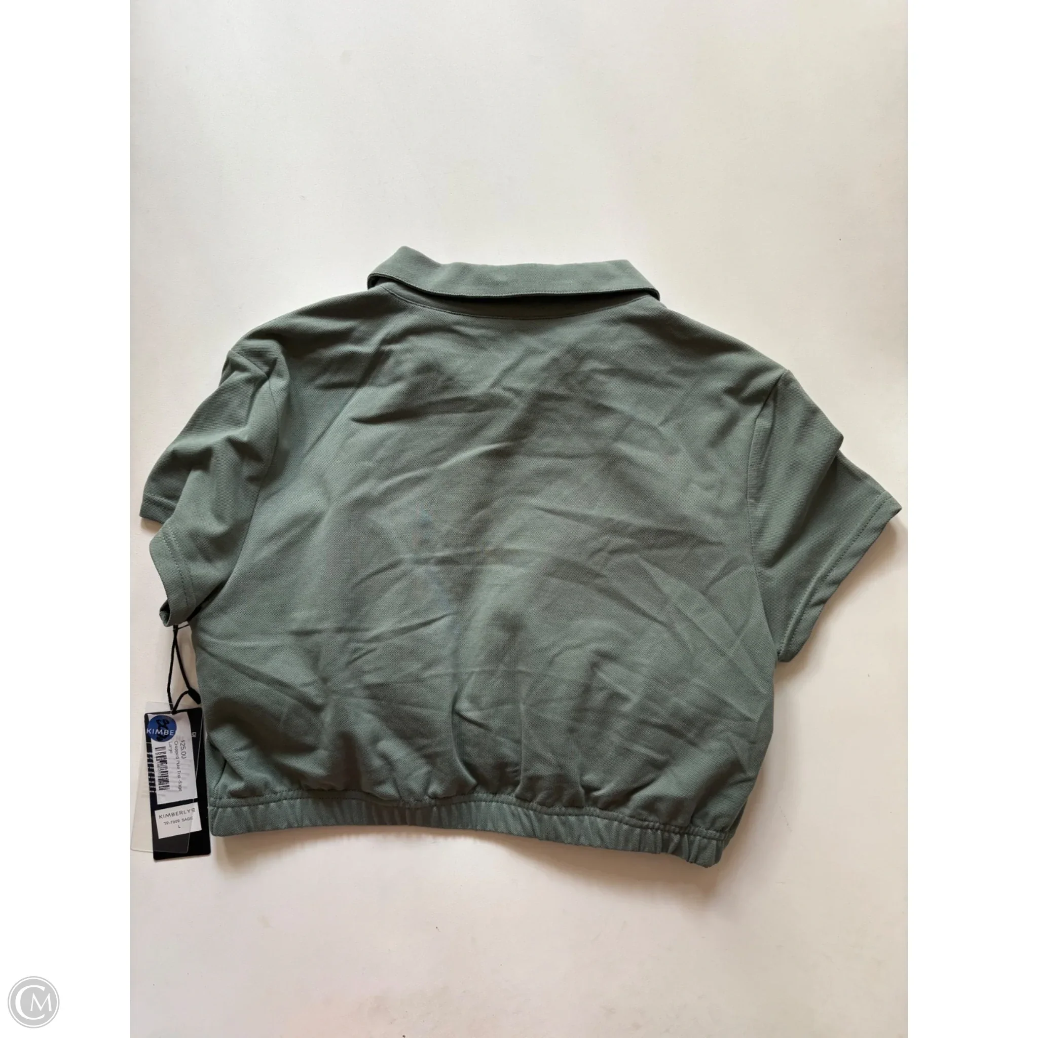 Blouse Short Sleeve By kimberly In Green, Size: L - Image 2