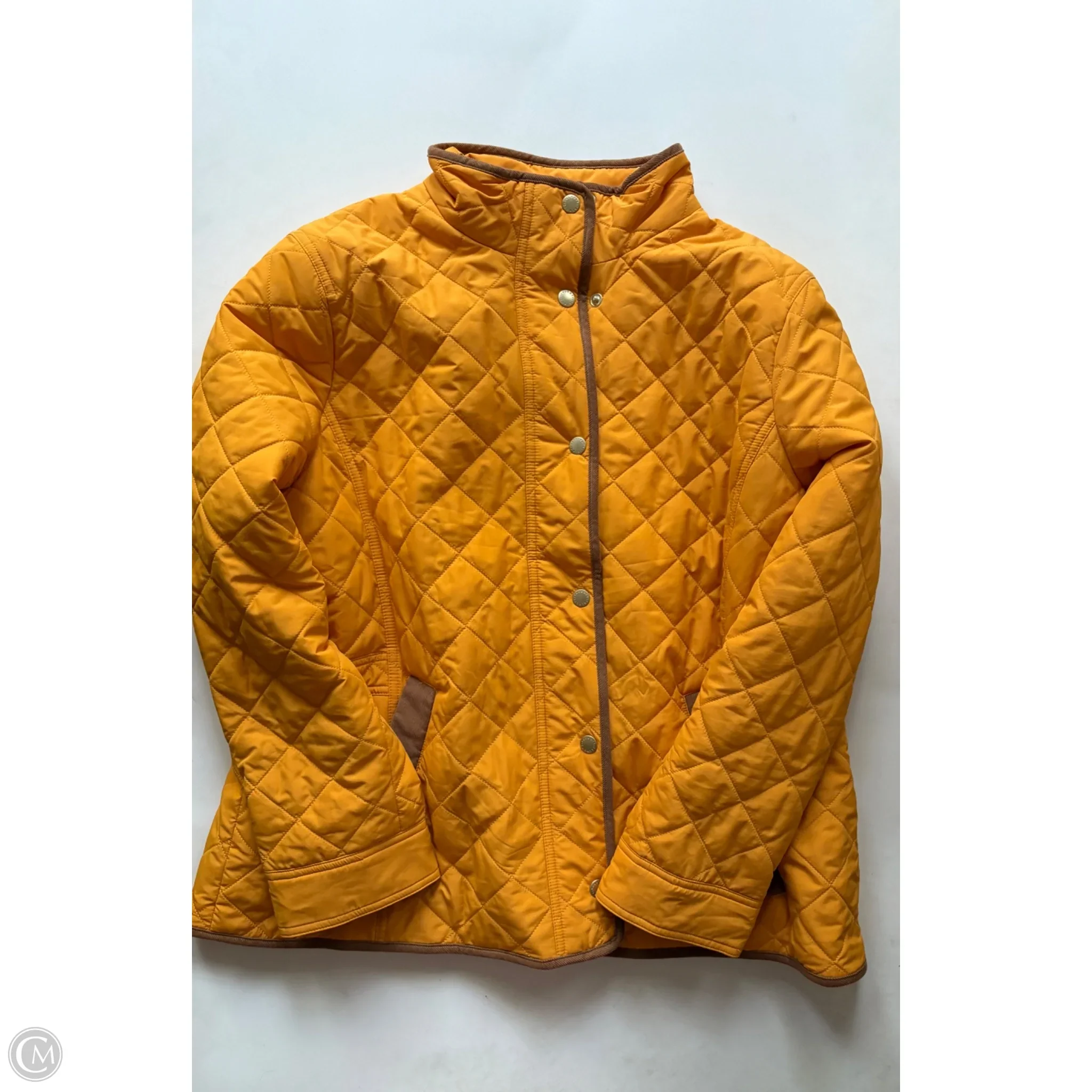 Jacket Puffer & Quilted By Talbots In Yellow, Size: Xlp - Image 1