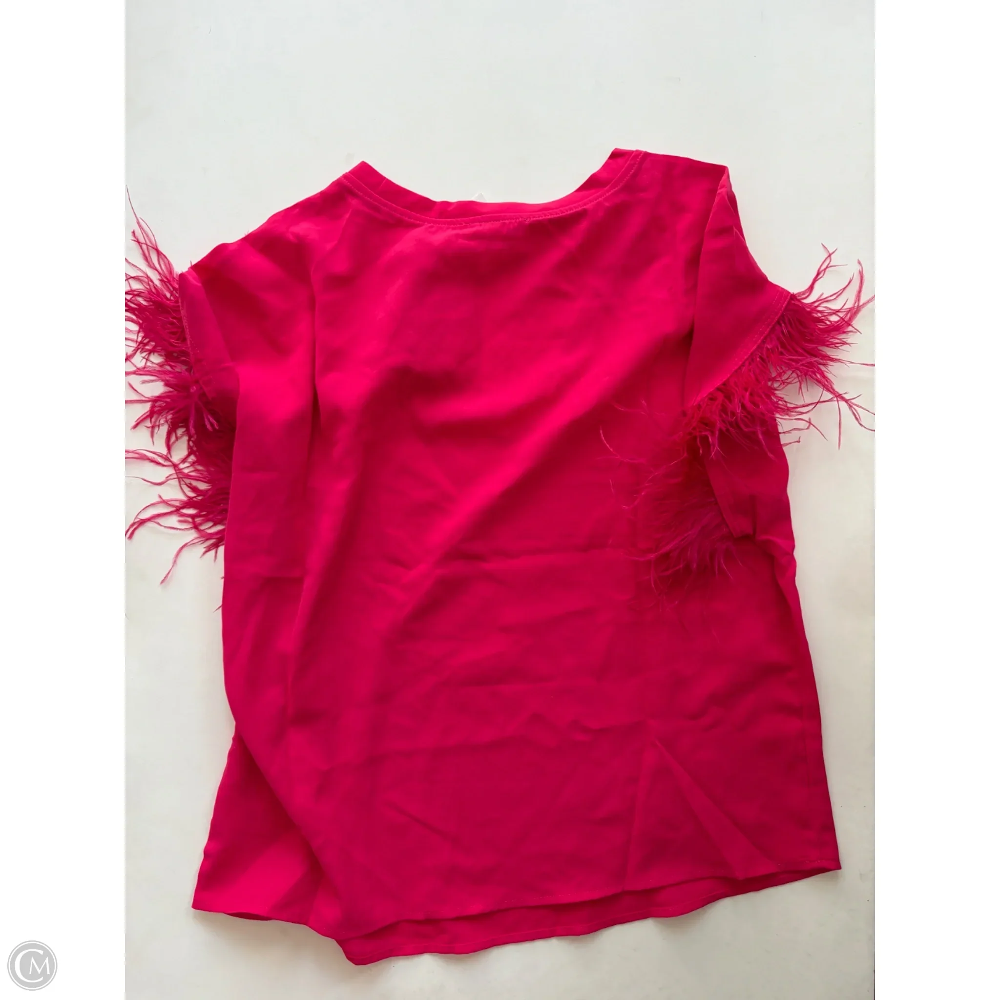 Blouse Short Sleeve By Ee Some In Pink, Size: L - Image 2
