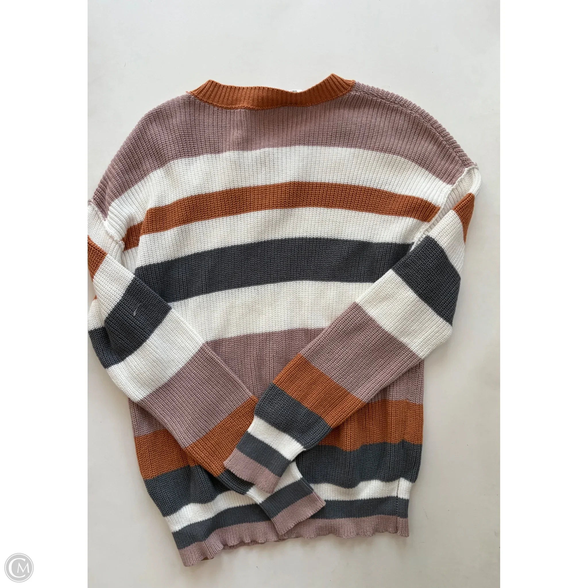 Sweater By Cmc In Striped Pattern, Size: L - Image 2