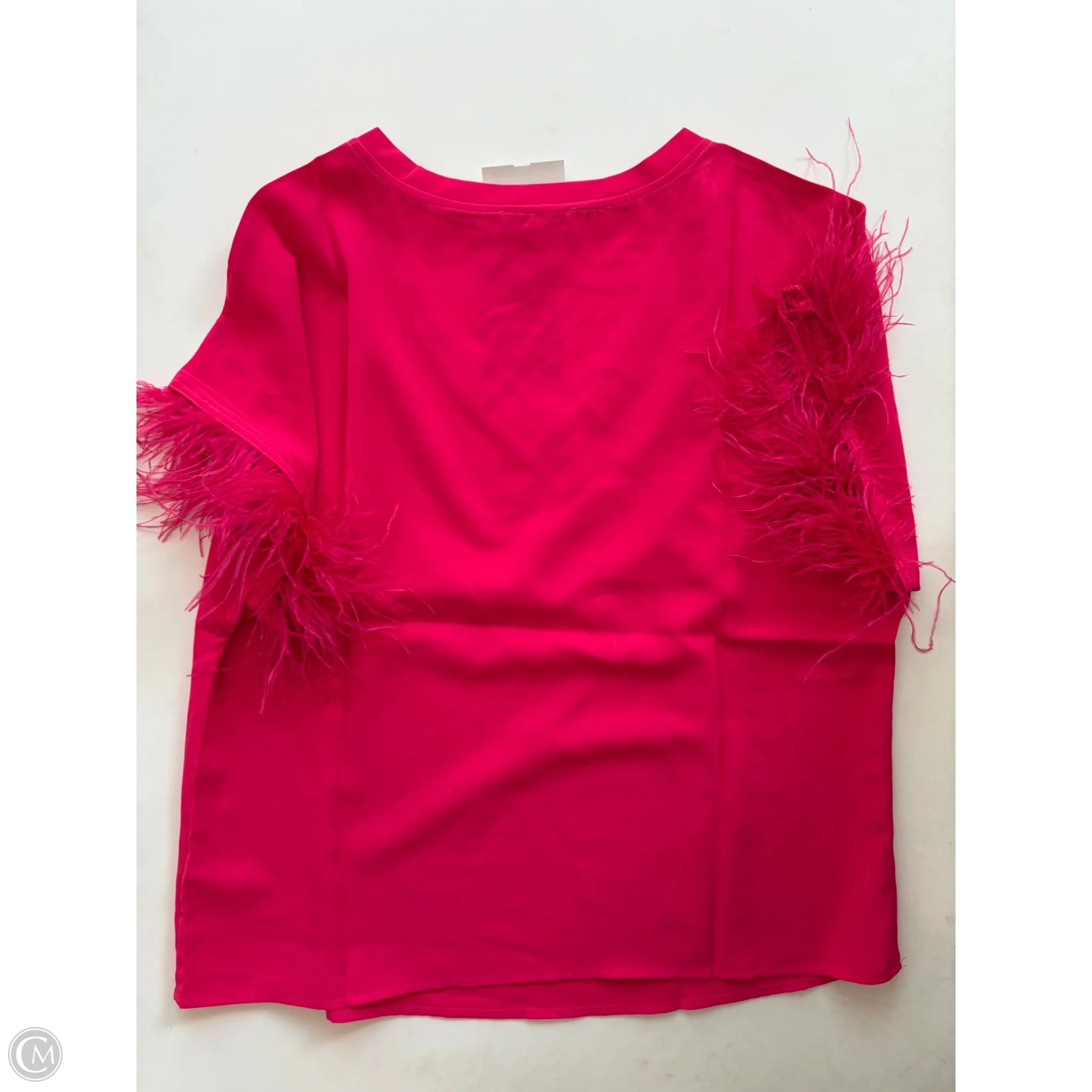 Blouse Short Sleeve By Ee Some In Pink, Size: M - Image 2