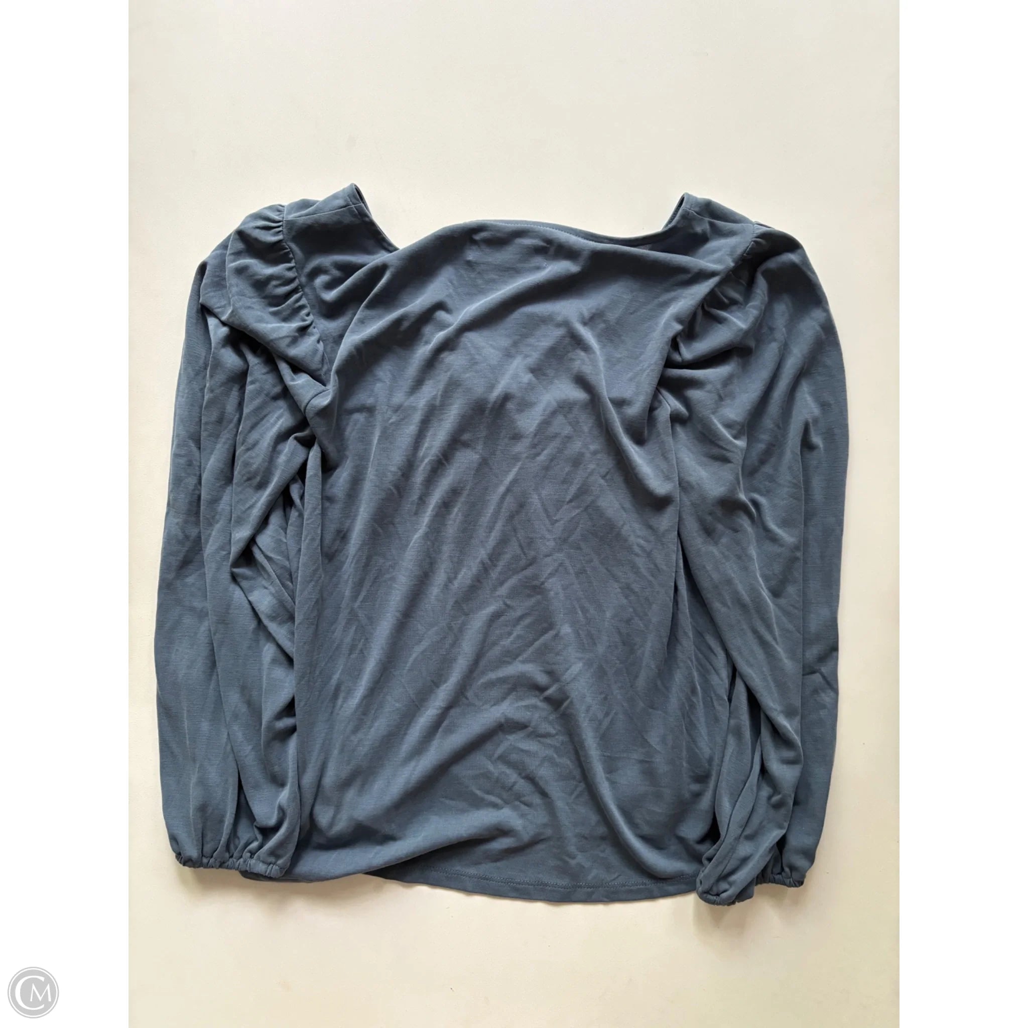 Blouse Long Sleeve By Lucky Brand In Blue, Size: Xs - Image 2
