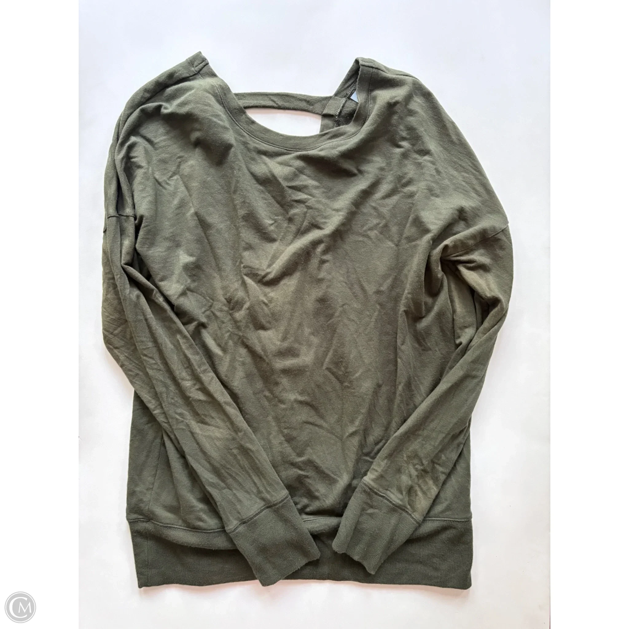 Athletic Sweatshirt Crewneck By Athleta In Green, Size: M - Image 1