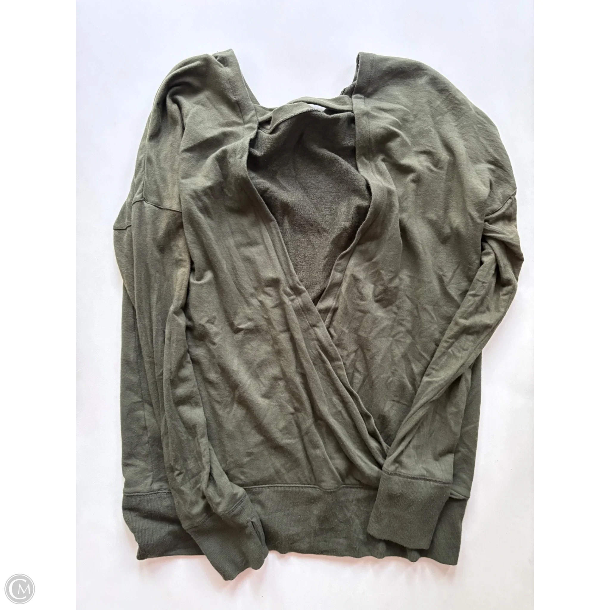 Athletic Sweatshirt Crewneck By Athleta In Green, Size: M - Image 2